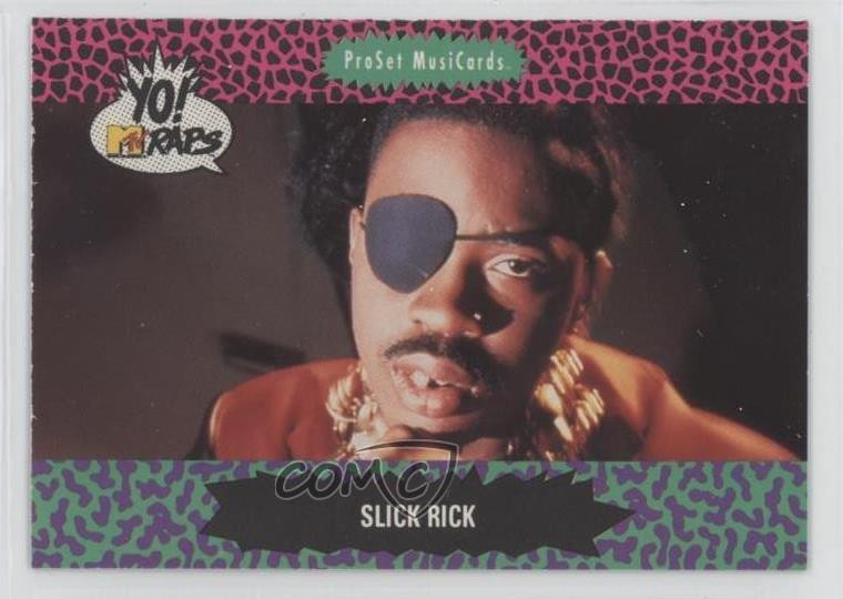 1991 Pro Set MusiCards Yo! MTV Raps Slick Rick #141 1md