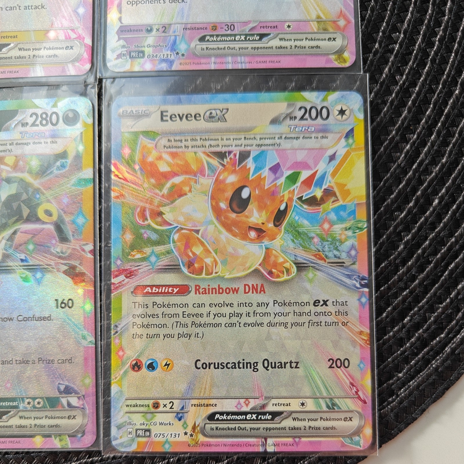 Pokemon – Prismatic Evolutions: Complete set of 9 Eeveelutions ex cards