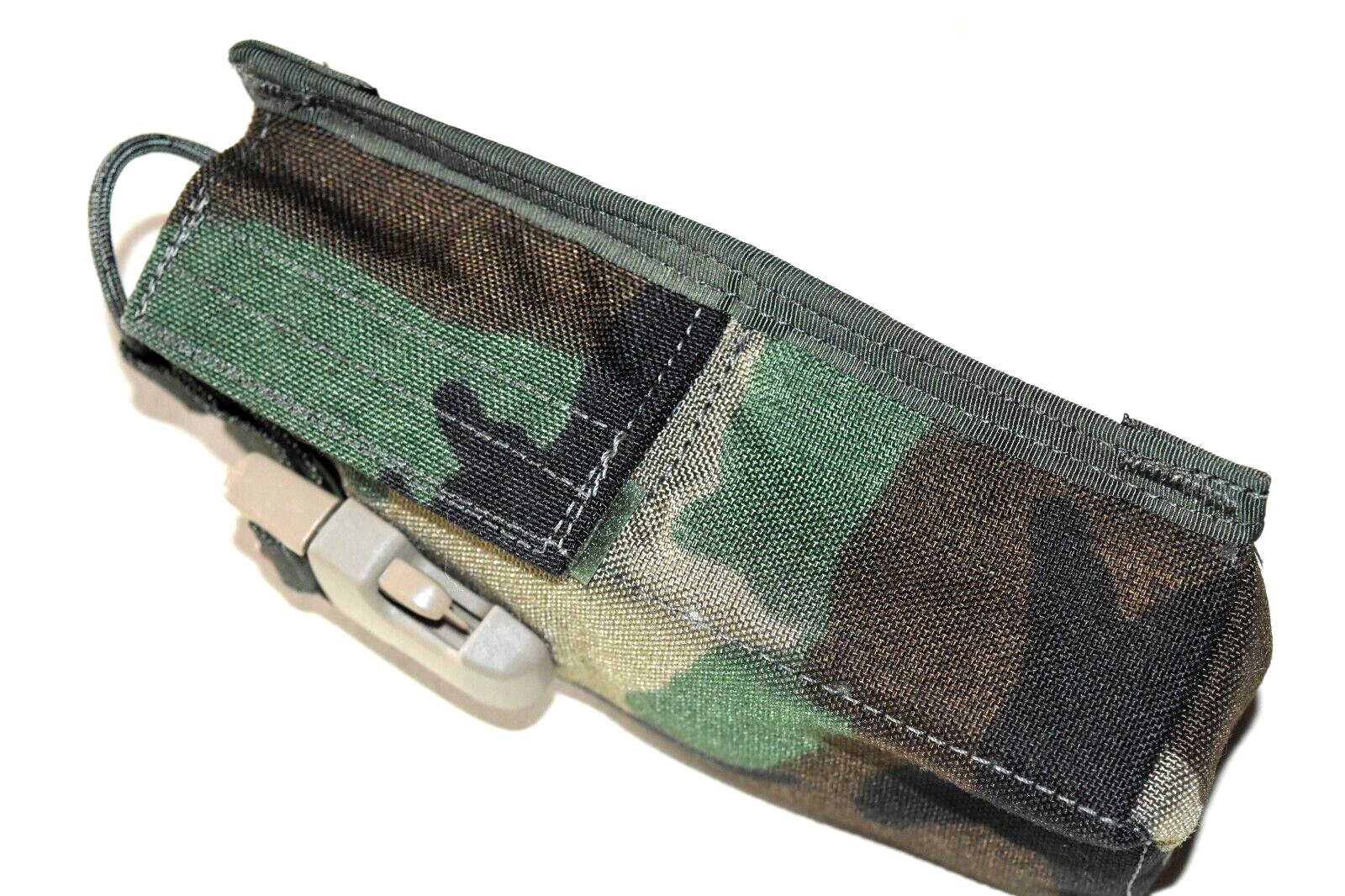 USGI WOODLAND BDU CAMOUFLAGE ANPRC 148 MBITR POCKET MFG BY SDS STYLE 4085 NEW