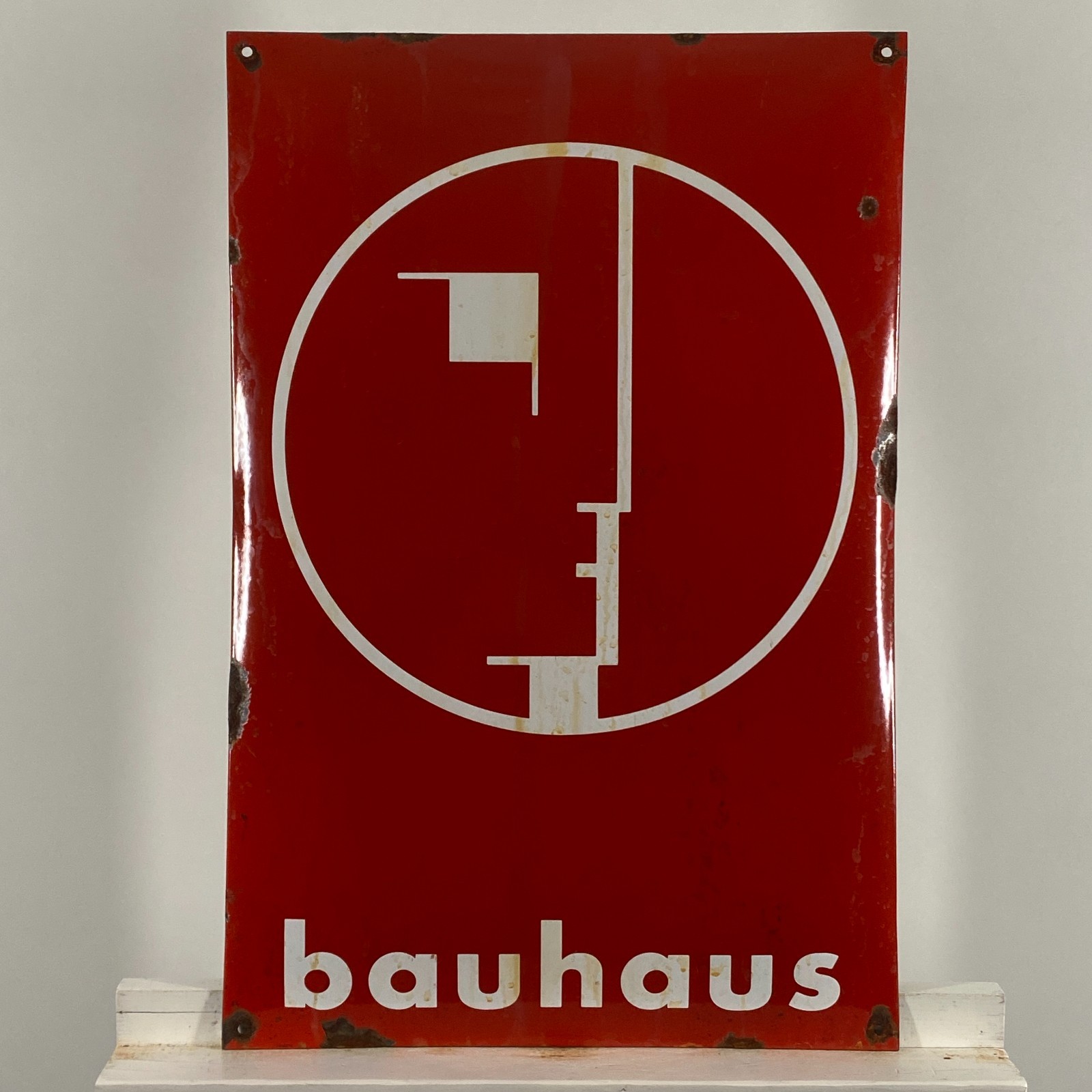 BAUHAUS – Advertising Sign – 60x40cm (23.6×15.7″) – Nice Rare Retro Wall Signage