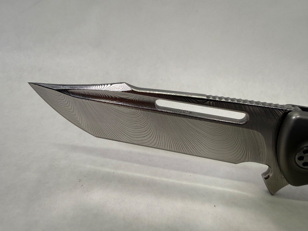 Sharp by Design Mini EVO – Harpoon Damasteel/Timascus from Brian Nadeau