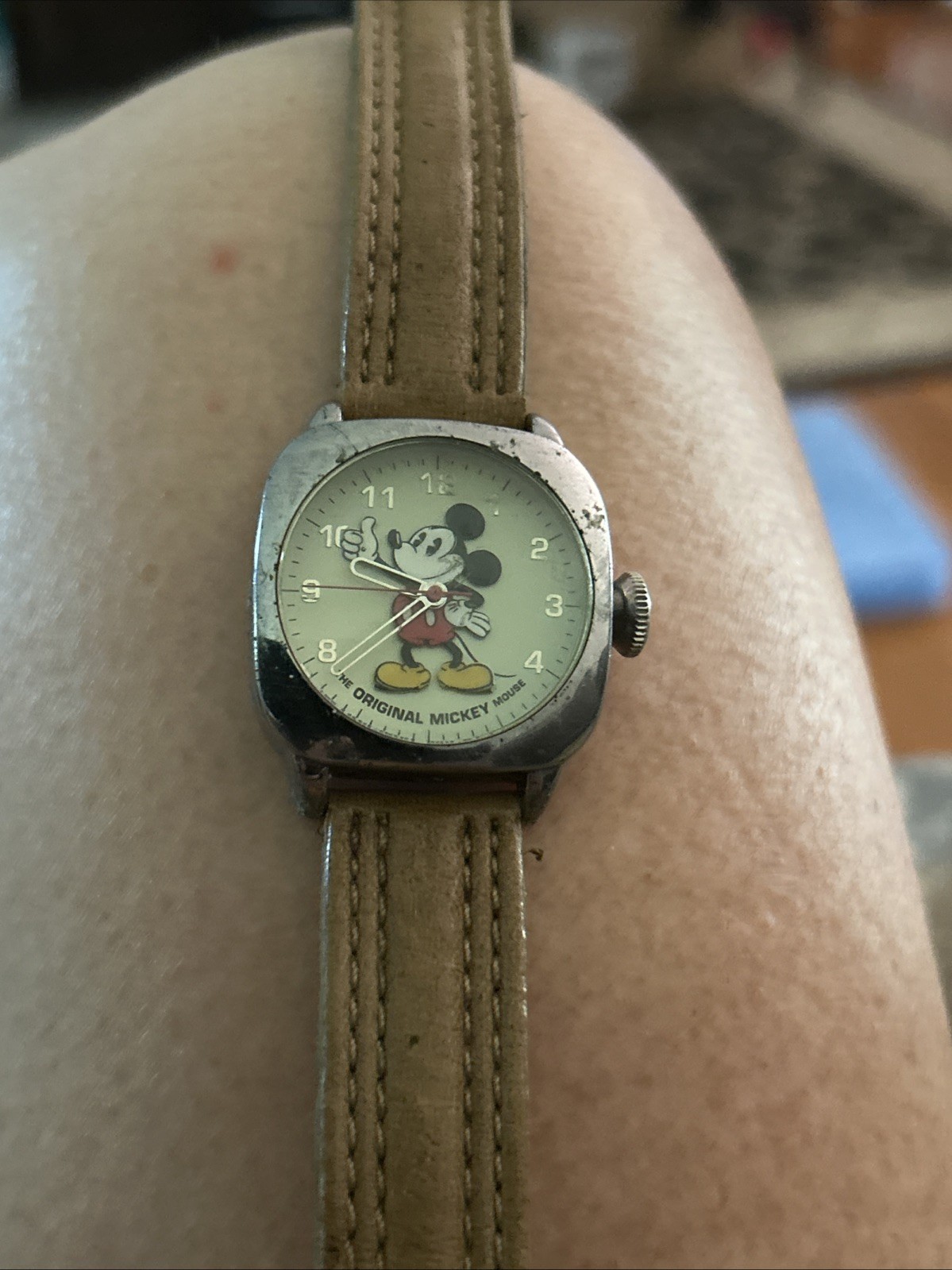 Disney Mickey Mouse Watch MU1097 Original 30mm S.Steel New Batt Tested Works
