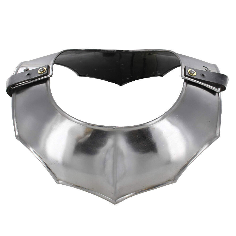 Medieval Knight Avenger I 18g Steel Gorget Neck Plate Renaissance Costume Armor