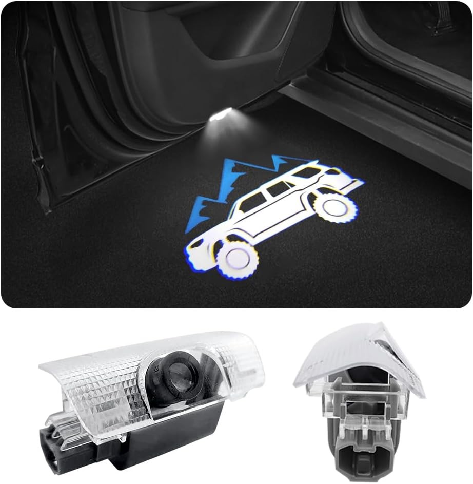 2 PCS LED Car Door Logo Lights Compatible for for 4Runner 2010-present-Blue