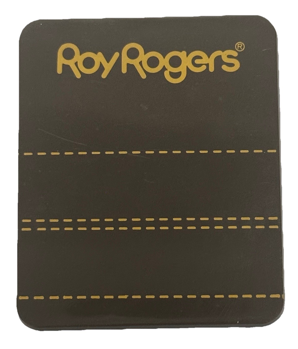 Roy Rogers Fast Food Restaurant Name Badge Pinback by Stoffel Seals Tuckahoe, NY