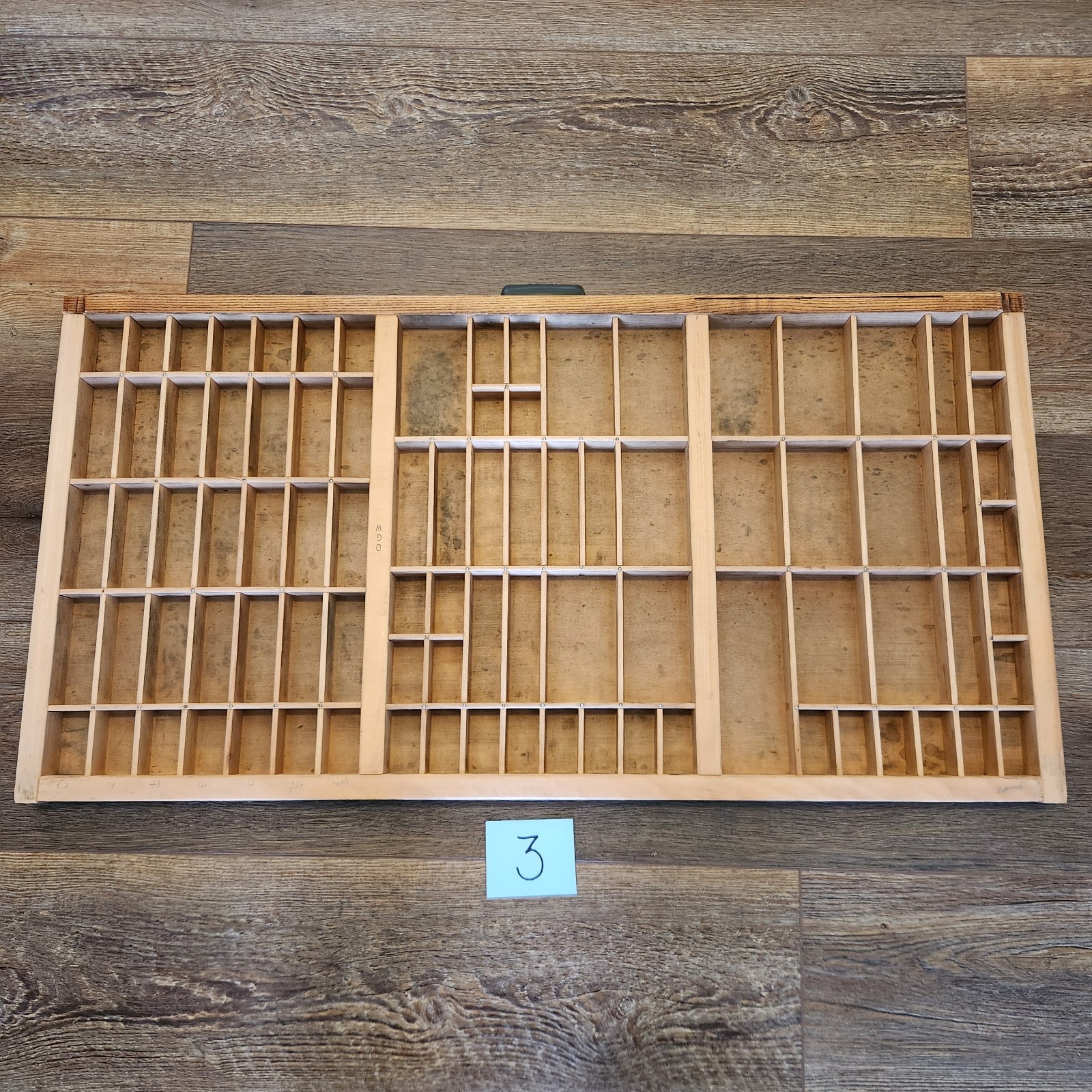 Vintage Hamilton Mfg Co Wooden Printers Drawer Shadow Box Trinket Choose 1-3
