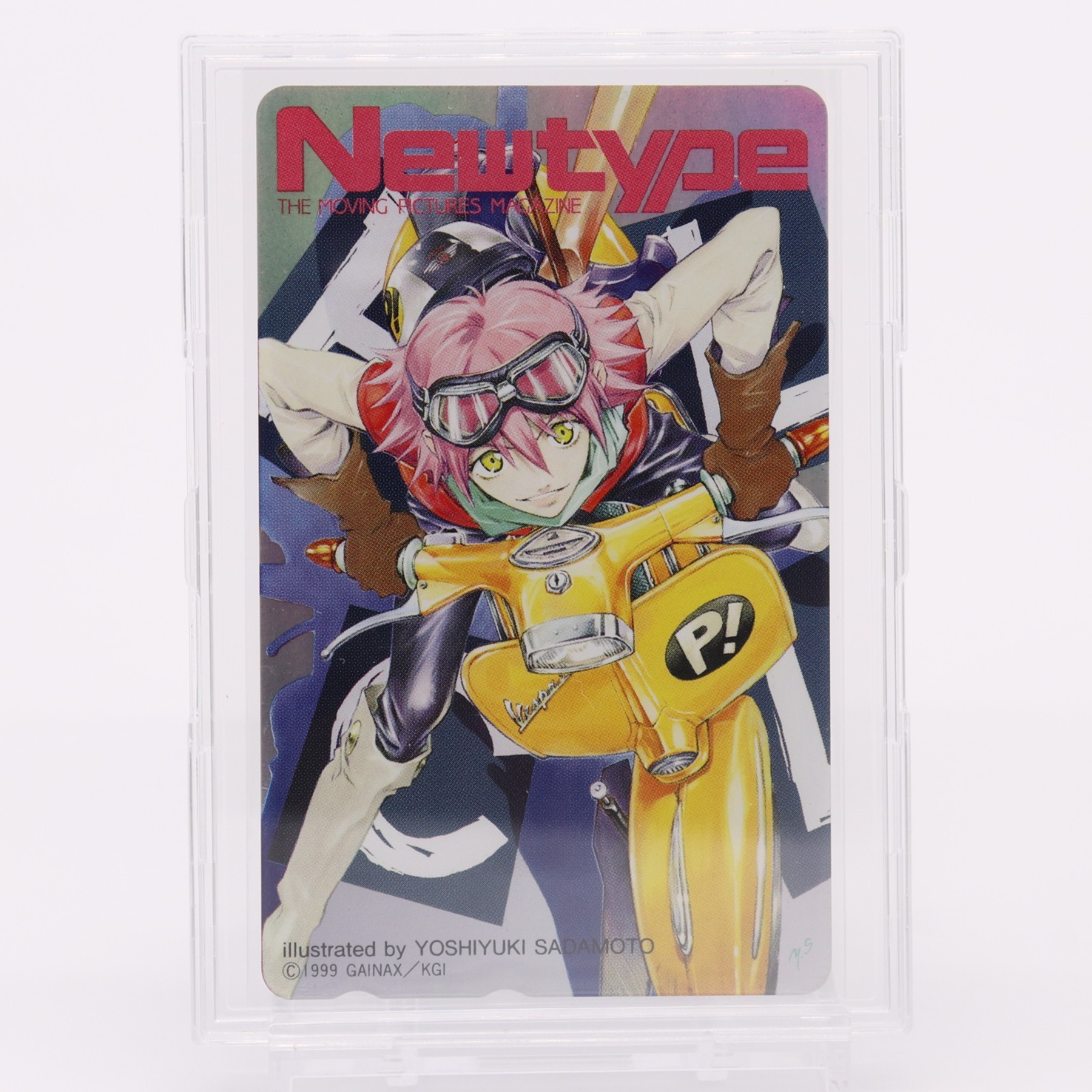 FLCL Fooly Cooly Haruko Haruhara Newtype GAINAX Holo Telephone Card Yoshiyuki