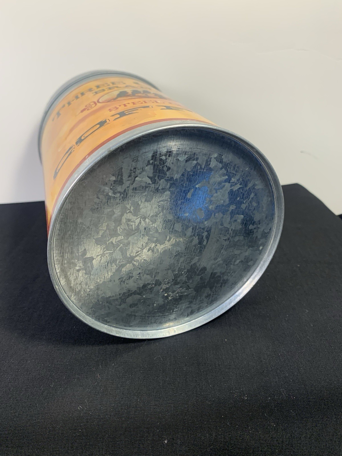 Three Crow Brand Steel Cut Coffee Canister Container