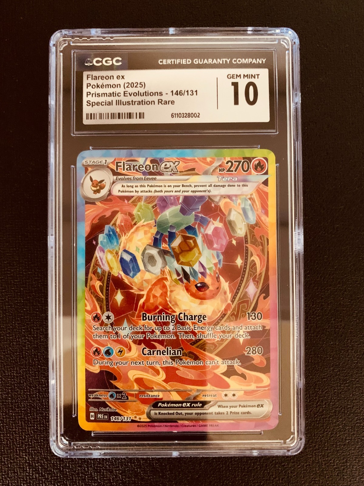 Special Illustration Rare EX – Flareon ex 2025 Pokemon Pris. Evo. 146/131 EN