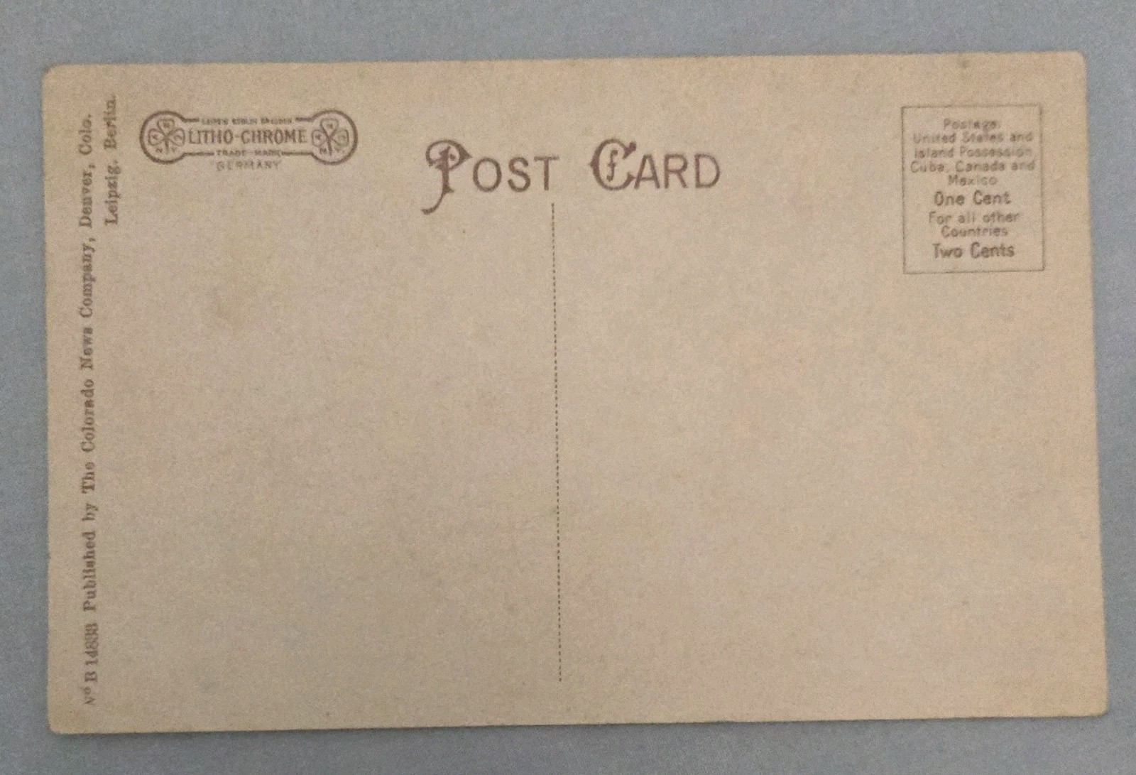 Antique Vintage Postcard Welcome Arch Denver Colorado Union Depot