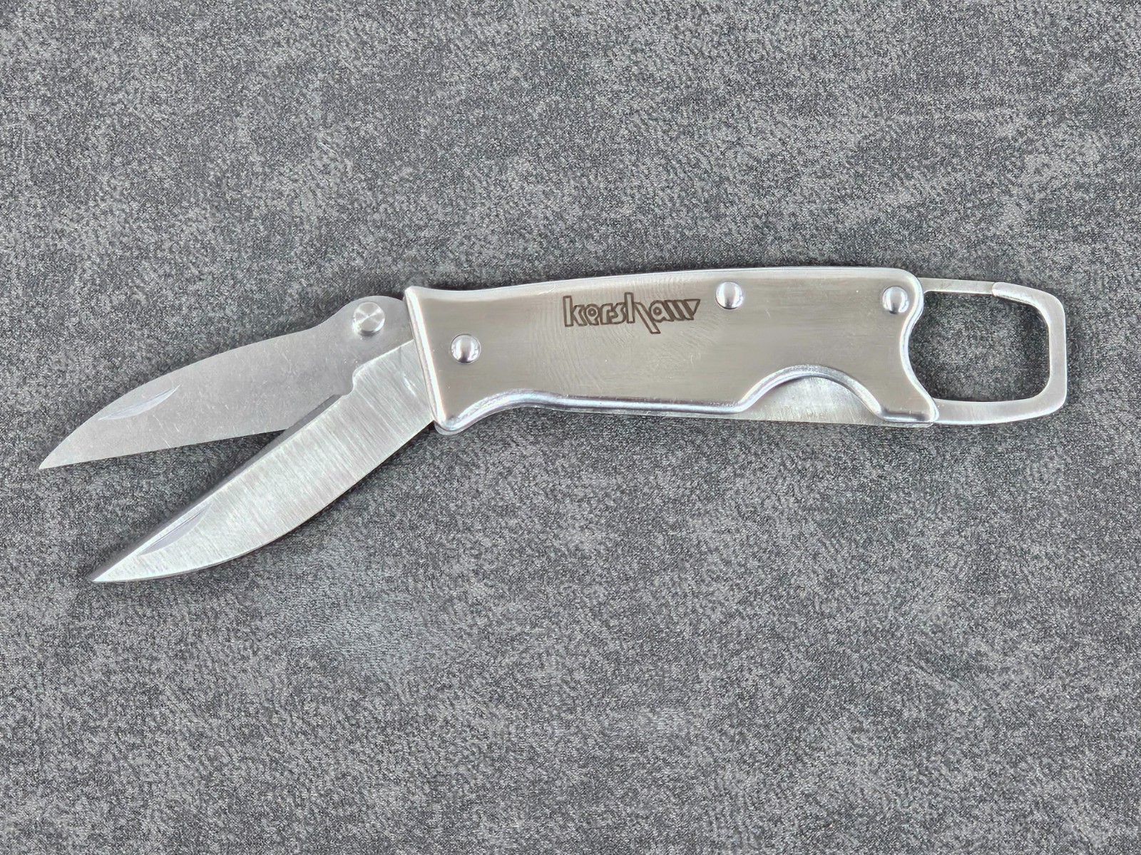 Kershaw Kai 1001 Twocan JEEP Pocket Knife Carabiner Discontinued Rare W/Box