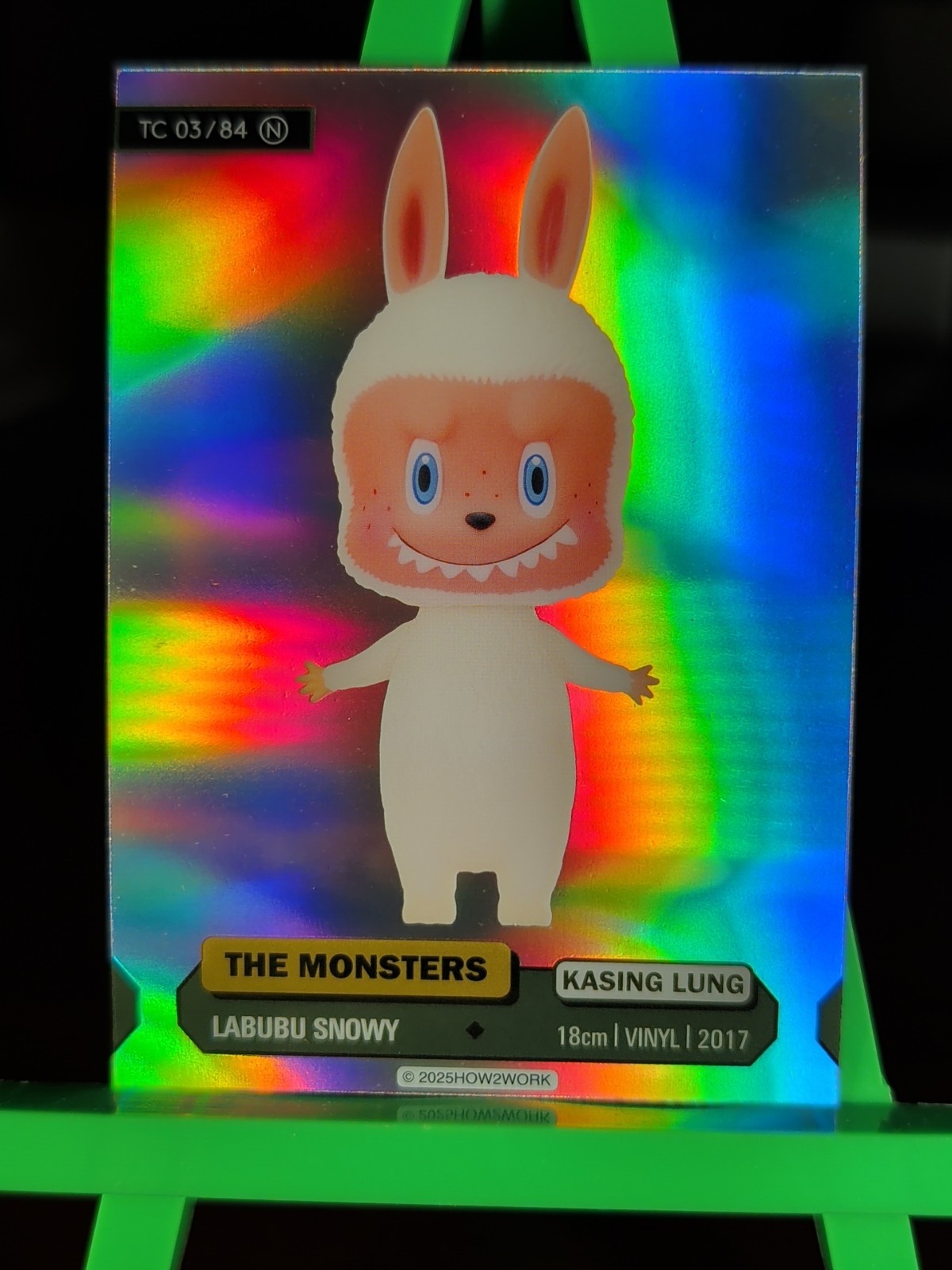 2025 How2Work THE MONSTERS Series 3 LABUBU SNOWY 03/84 N Refractor Rare