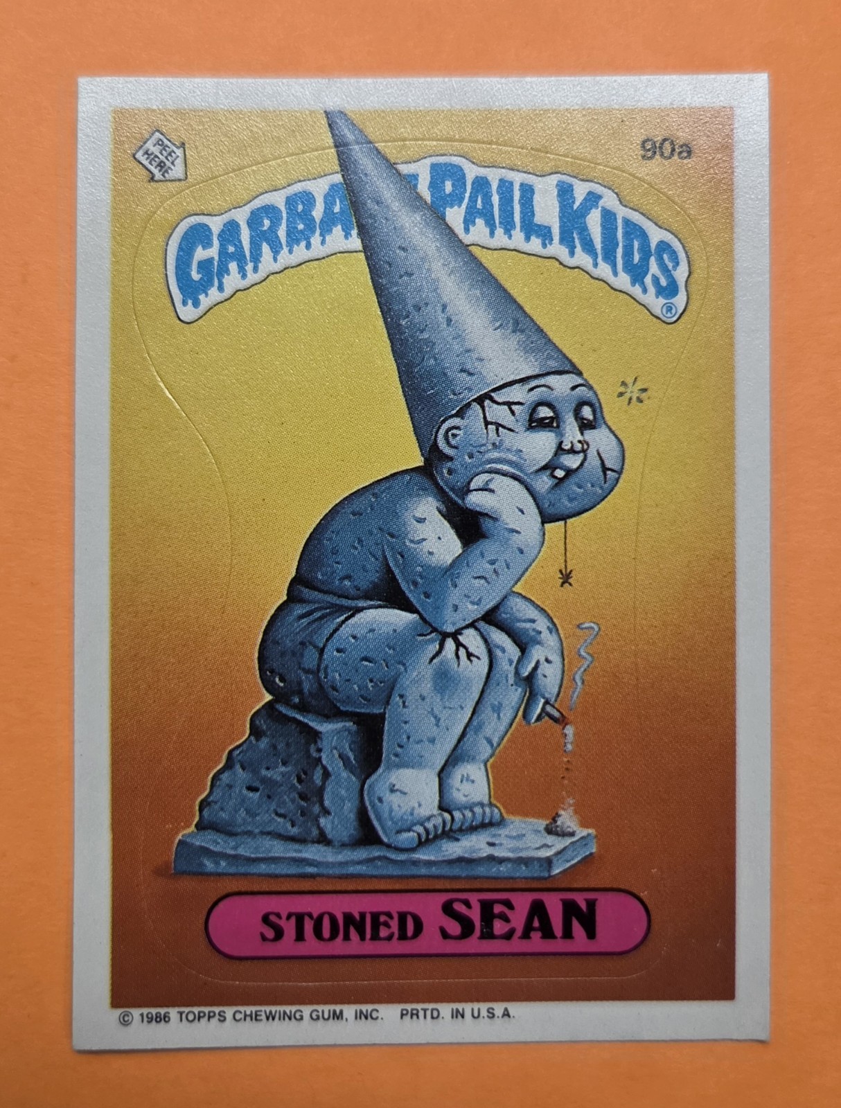 1986 🗑 Topps Garbage Pail Kids Series 3 🔥 Stoned Sean 90a