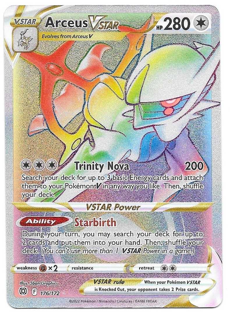 Pokemon TCG – Arceus VSTAR #176/172 – Brilliant Stars – NM/M