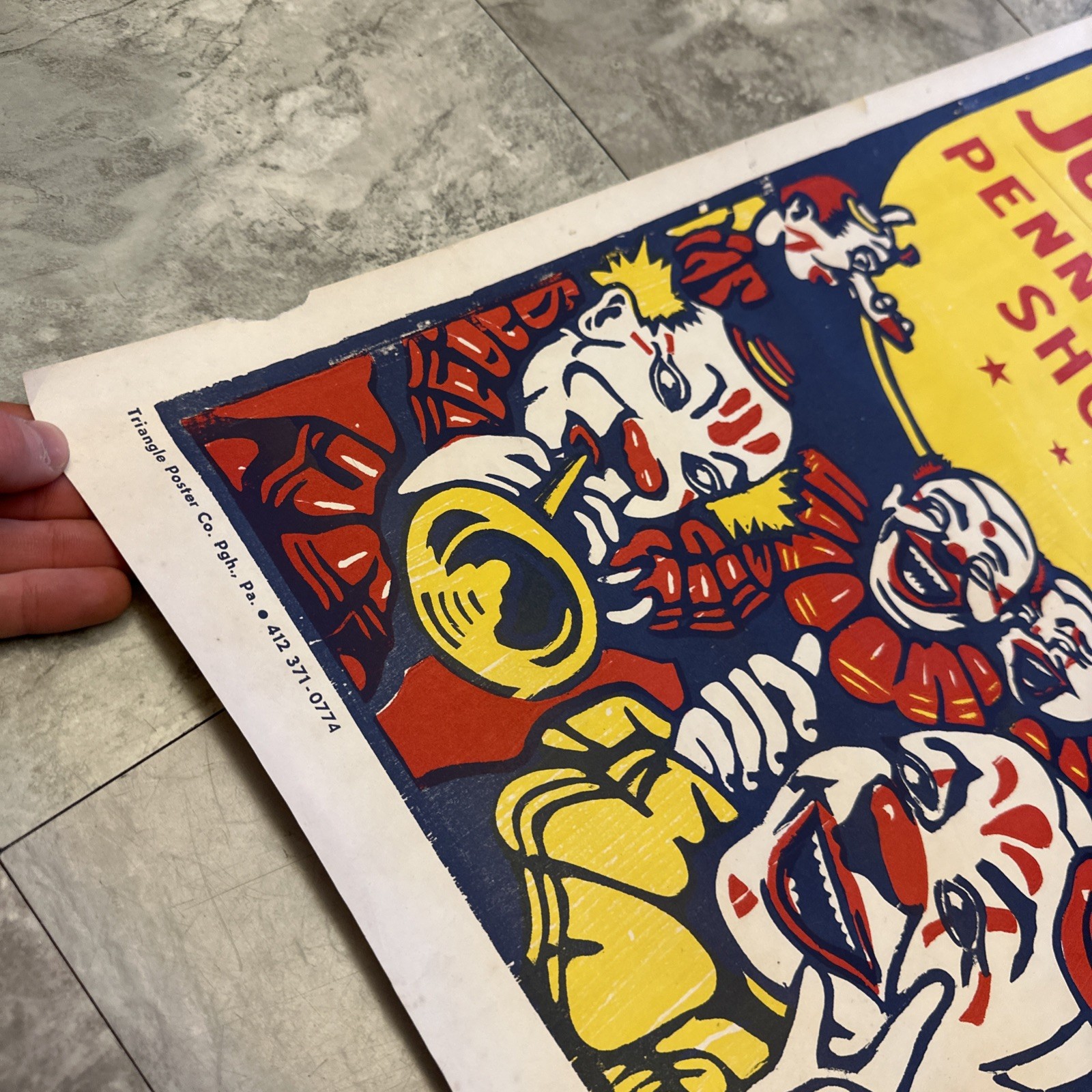 Irwin Carnival – Triangle Poster Co. Pittsburgh PA – Clown Circus Fire Dept