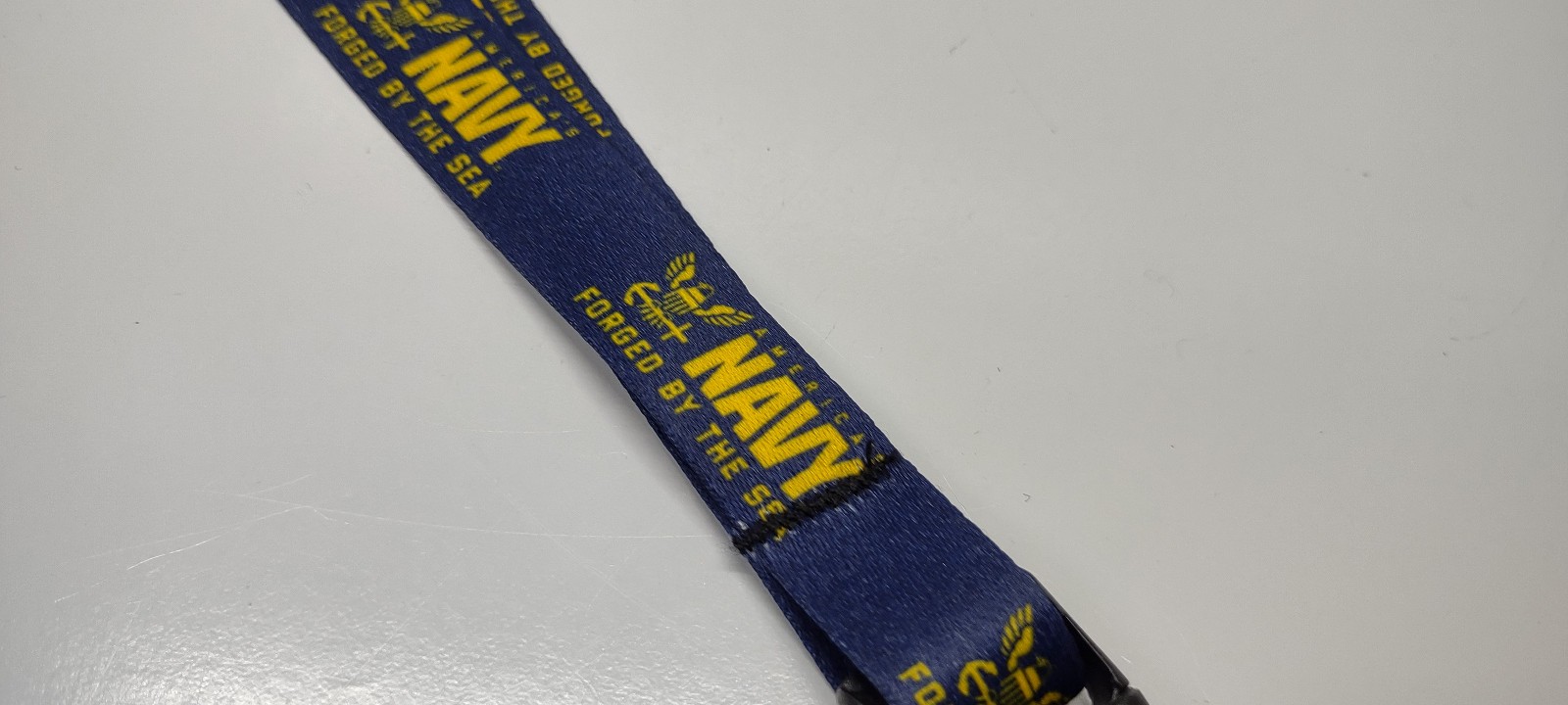 US Navy Neck Lanyard Badge Keychain Keys Forged By the Sea