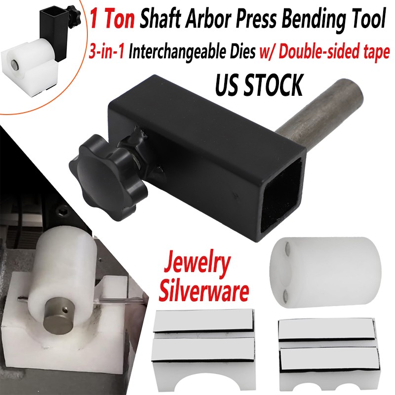 1 Ton Shaft Arbor Press Bending Tool for Making Spoon Rings, Bracelets & Jewelry