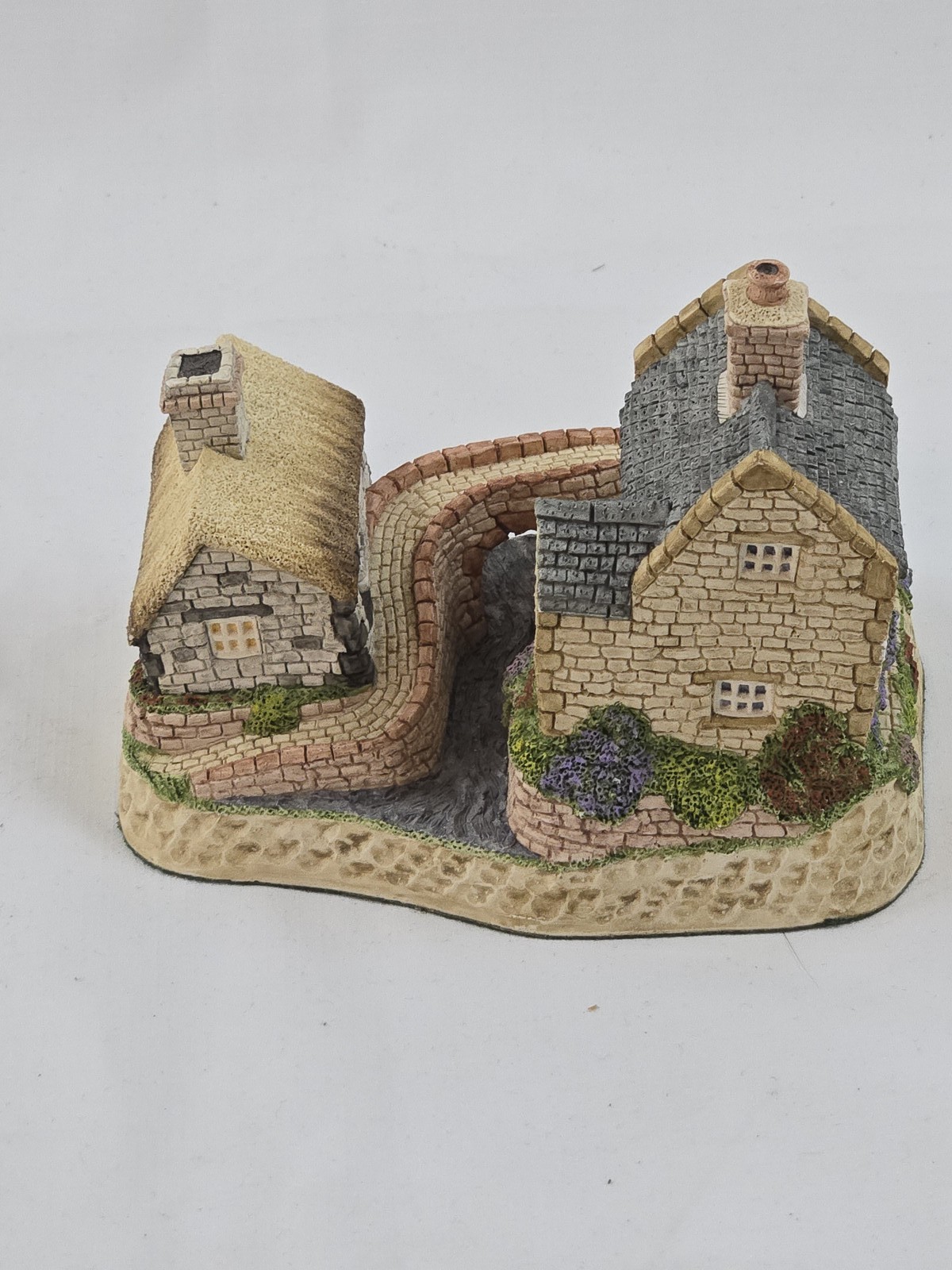 Vintage David Winter Cottage Figurine “The Bridge” 1991 Hand Painted Miniature