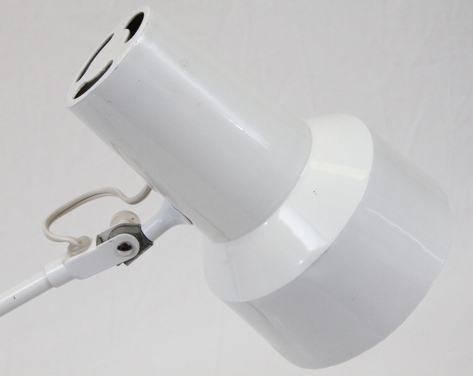 Jac Jacobsen Luxo Vintage White Desk Table Lamp D11 L11 Mid Century Modern