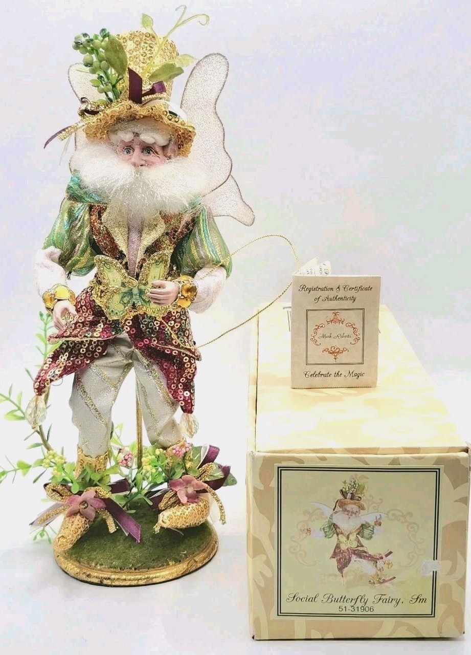 Mark Roberts Limited Edition “Social Butterfly” Fairy Doll, Box And Paperwork