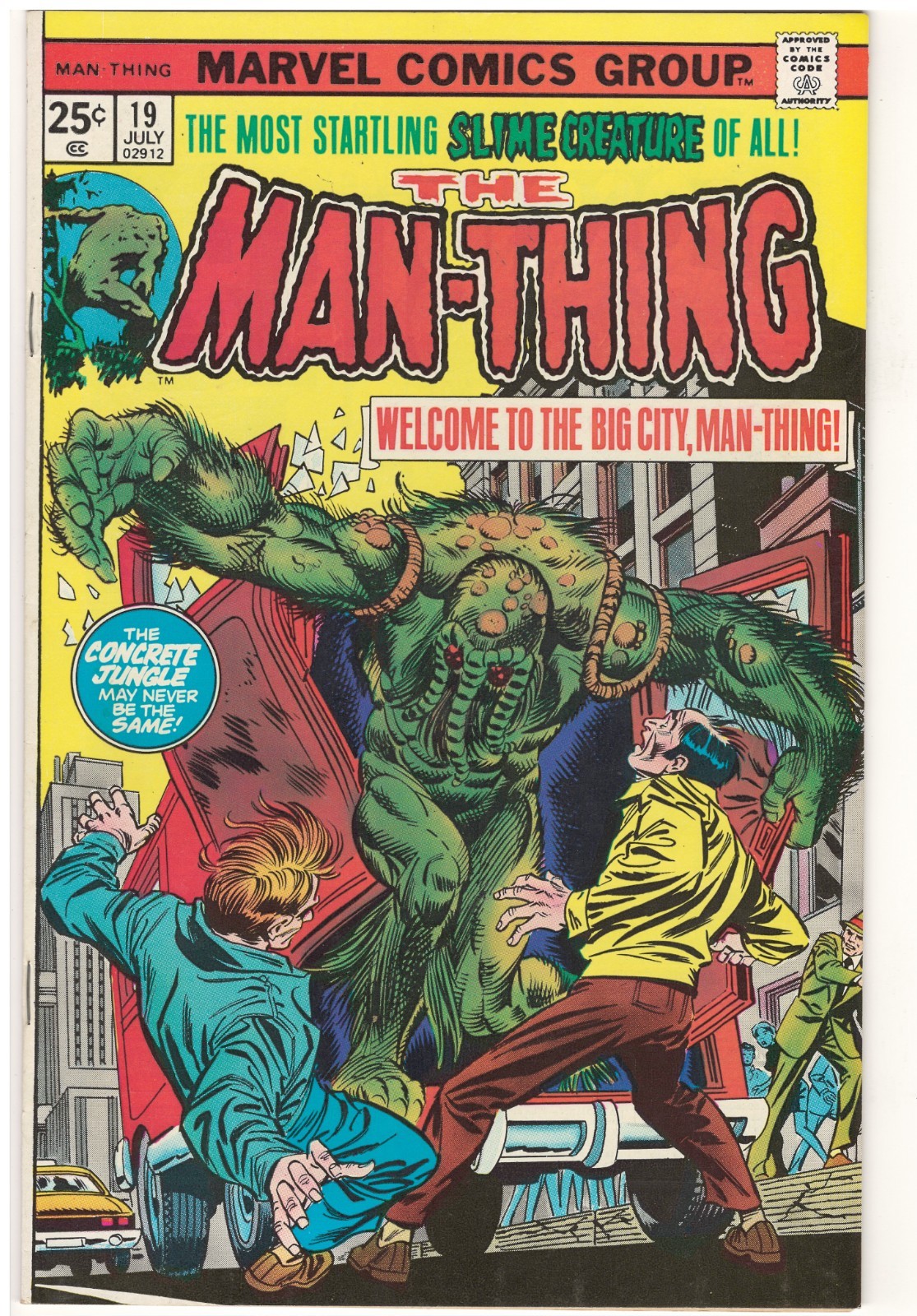 Man-Thing #19 (VF-) 1975 Marvel Comics “The Scavenger Of Atlanta!”
