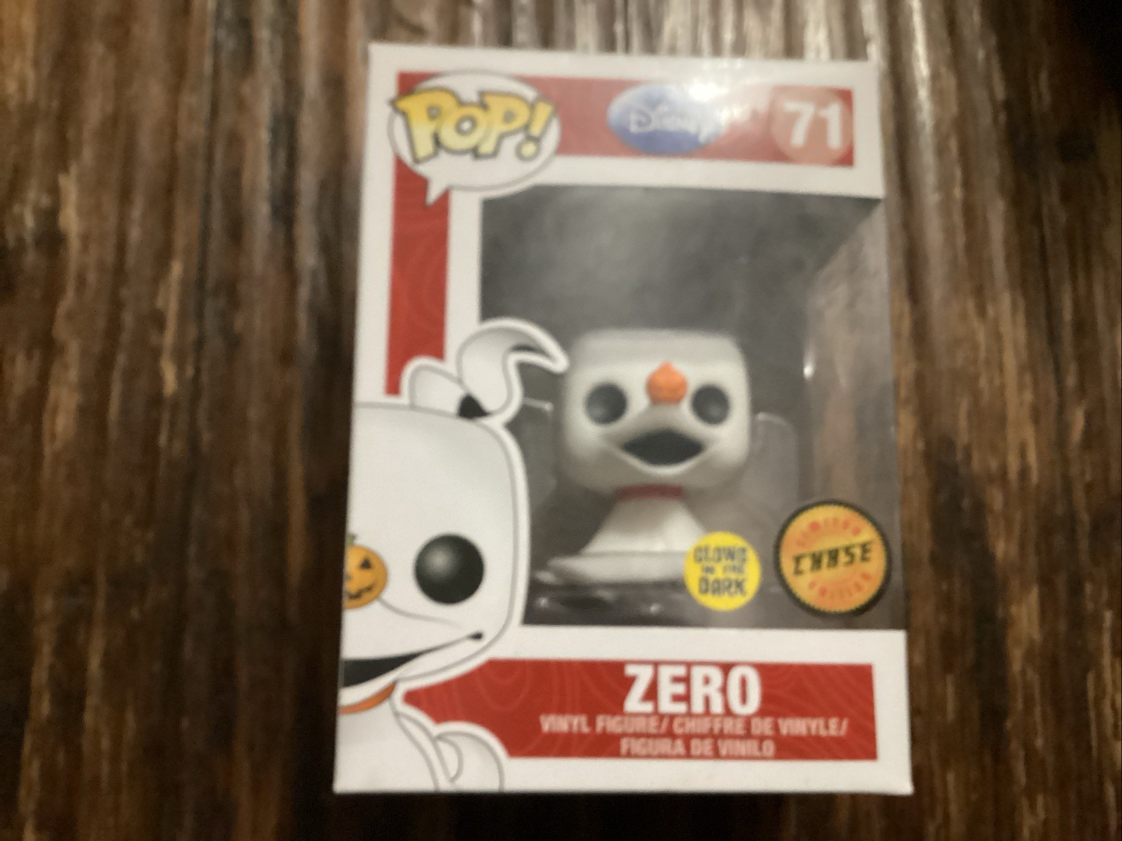 FUNKO POP ZERO NIGHTMARE BEFORE CHRISTMAS CHASE GLOW IN THE DARK VAULTED #71