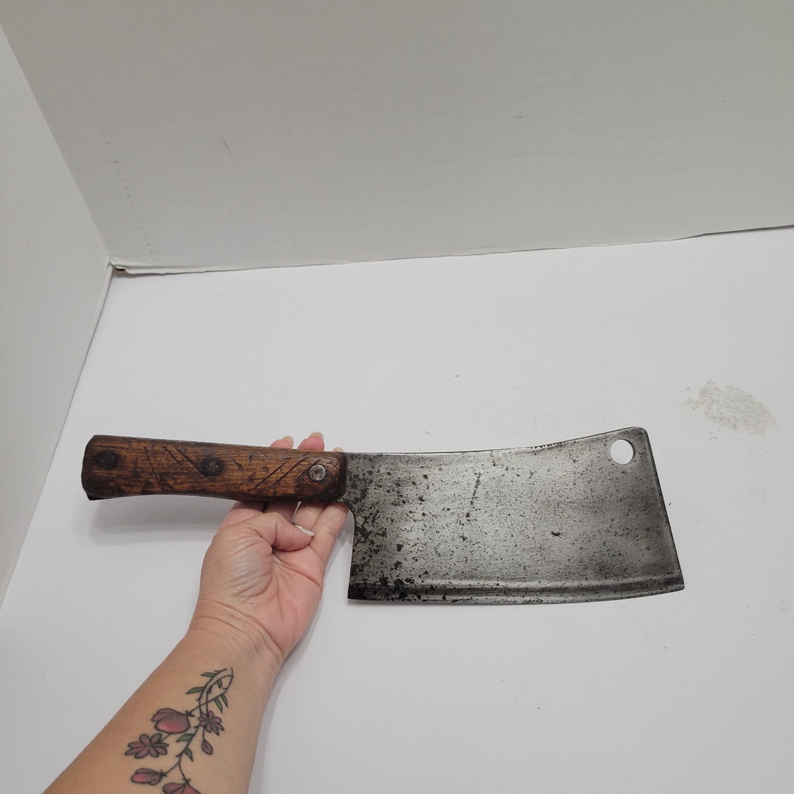 Vintage Village Blacksmith Lexington #208 Meat Cleaver Heavy Duty 8″ Blade