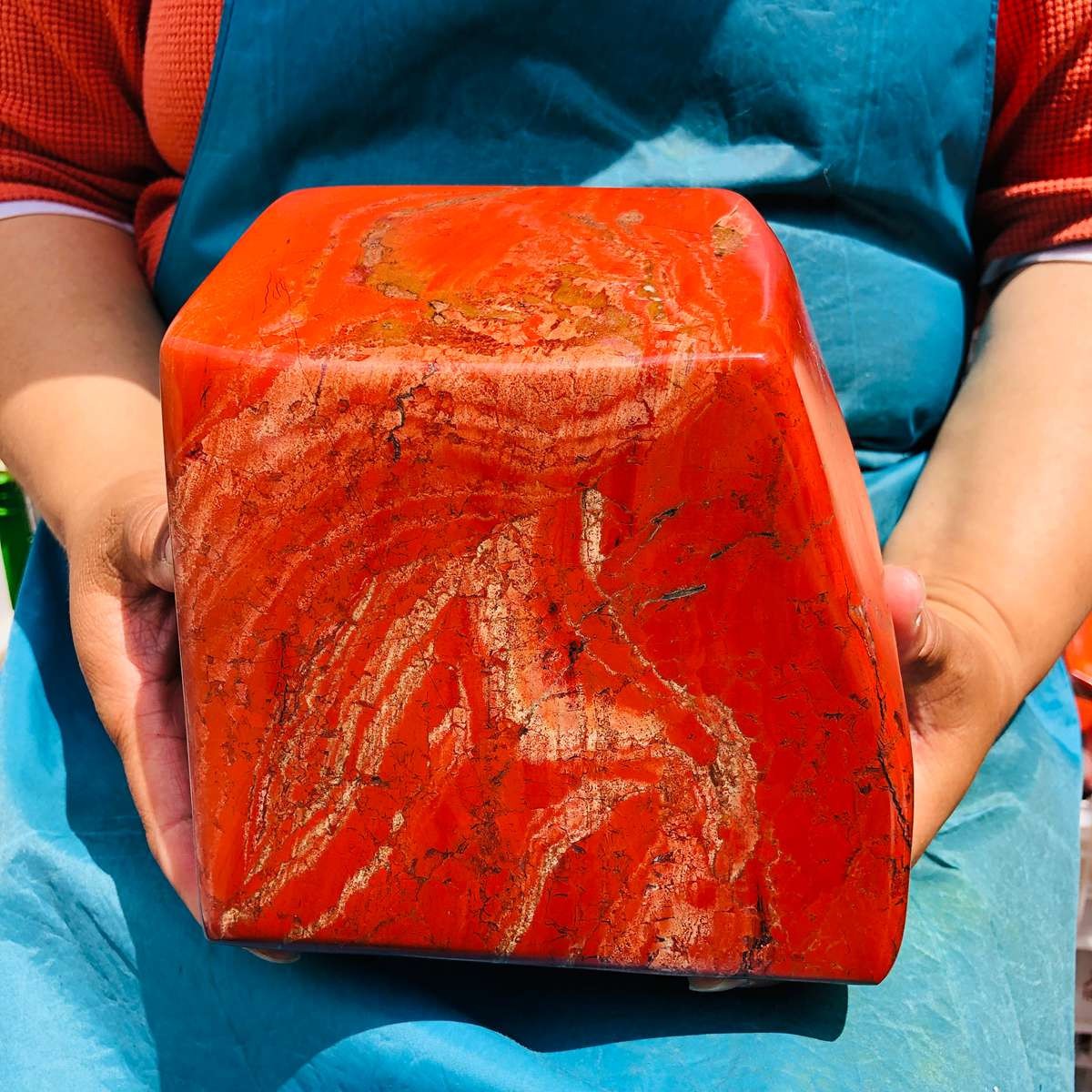 6380g Natural Beautiful Red Jasper ore Crystal Mineral Specimen Healing