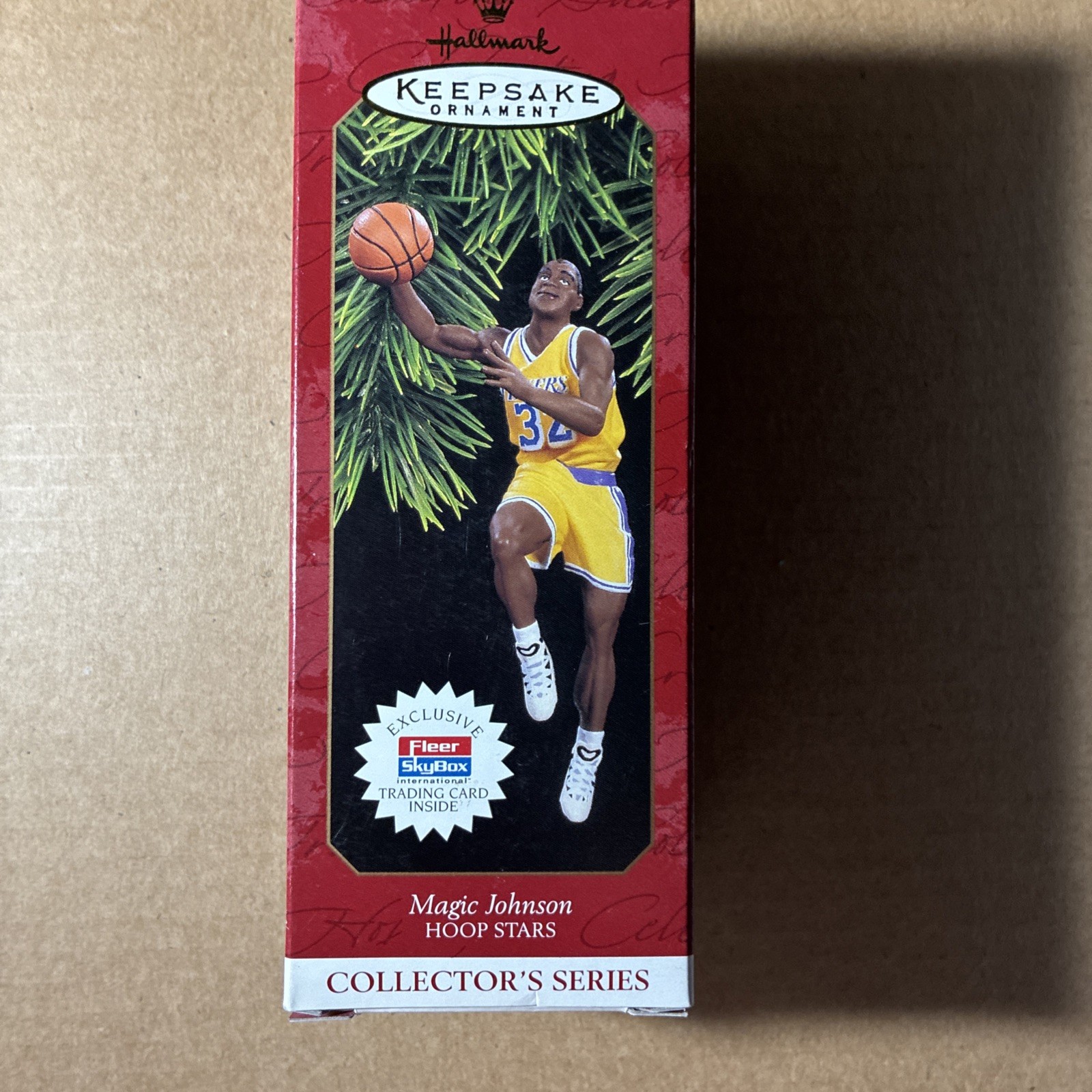 Hallmark Ornament Magic Johnson #32 in Hoop Stars Series NBA Lakers 1997 NIB