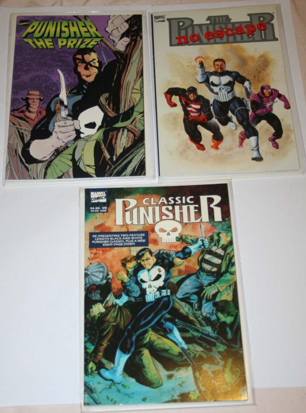 Classic Punisher #1, No Escape #1, The Prize #1! 1989-1990!