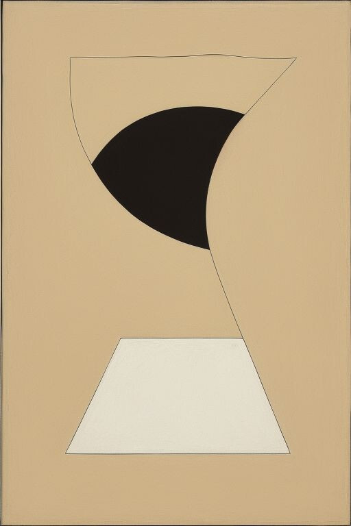 Large Abstract Painting 2×3′ Earthtone 5 Geometric Demrin Fine Art Original NEW