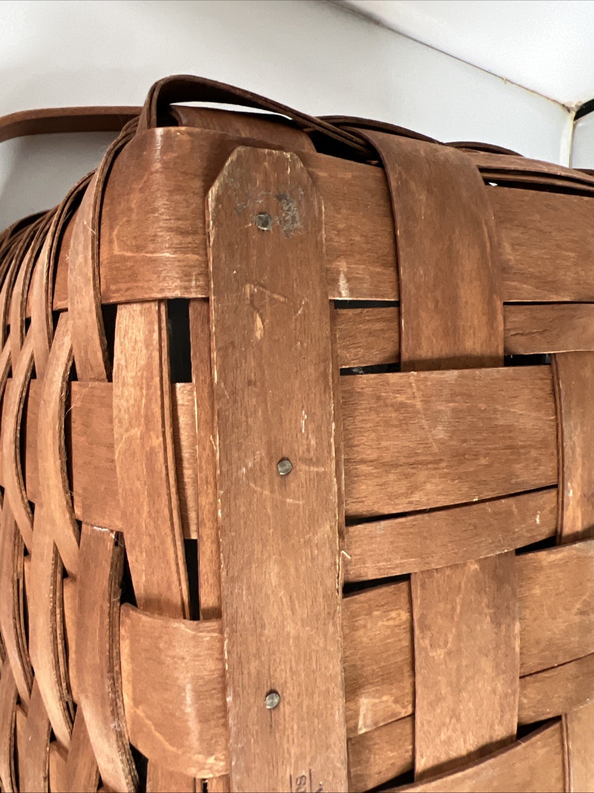 Longaberger Medium Market Basket Rich brown 2006 EXCELLENT condition *