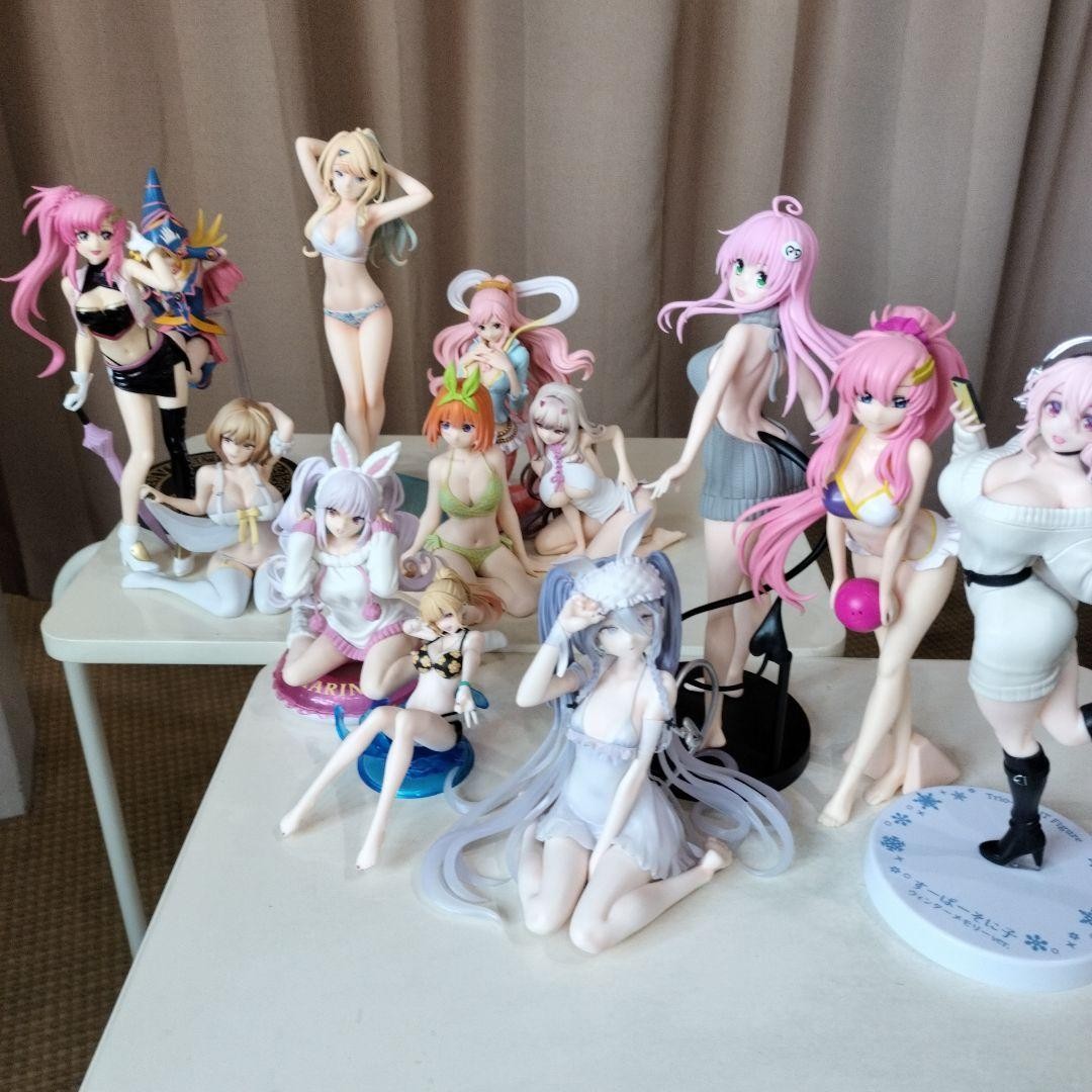 Anime Figure Lot 13 Pieces Gundam Yu-Gi-Oh Super Sonico Collectible Japan