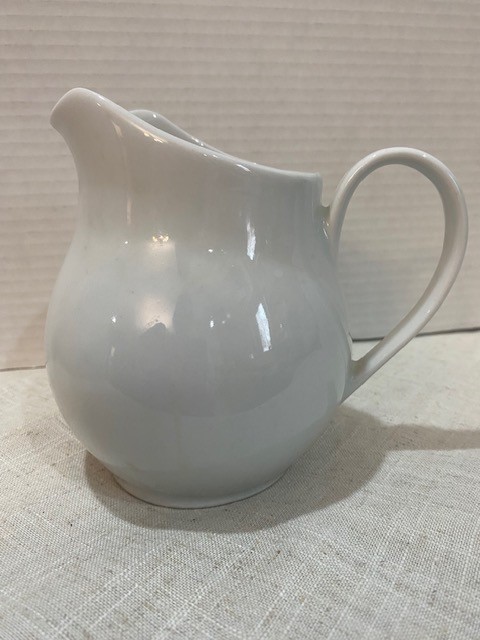 Vintage Ironstone 5.25″ Pitcher White Farmhouse Cottage Decor Brazil