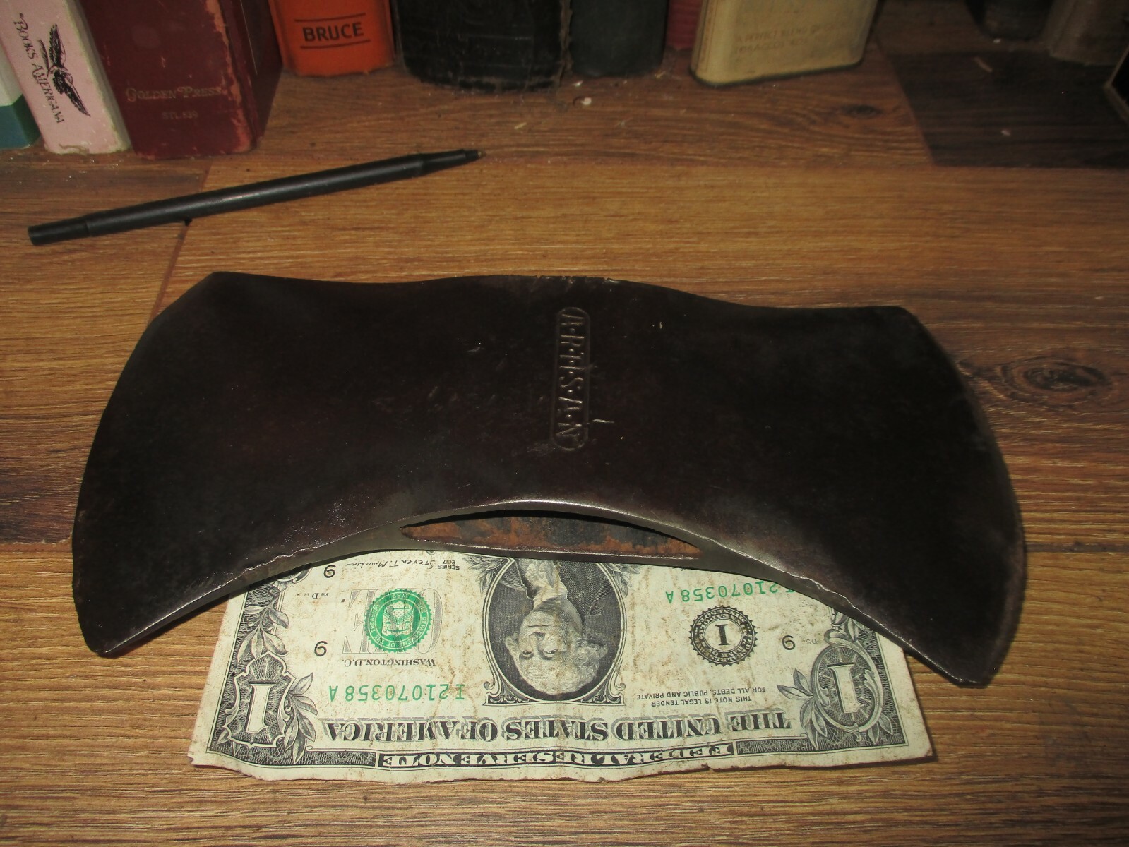 Vintage ARTISAN GAMBELS double bit axe 3 lbs 8 OZ timber tool AX LUMBERING