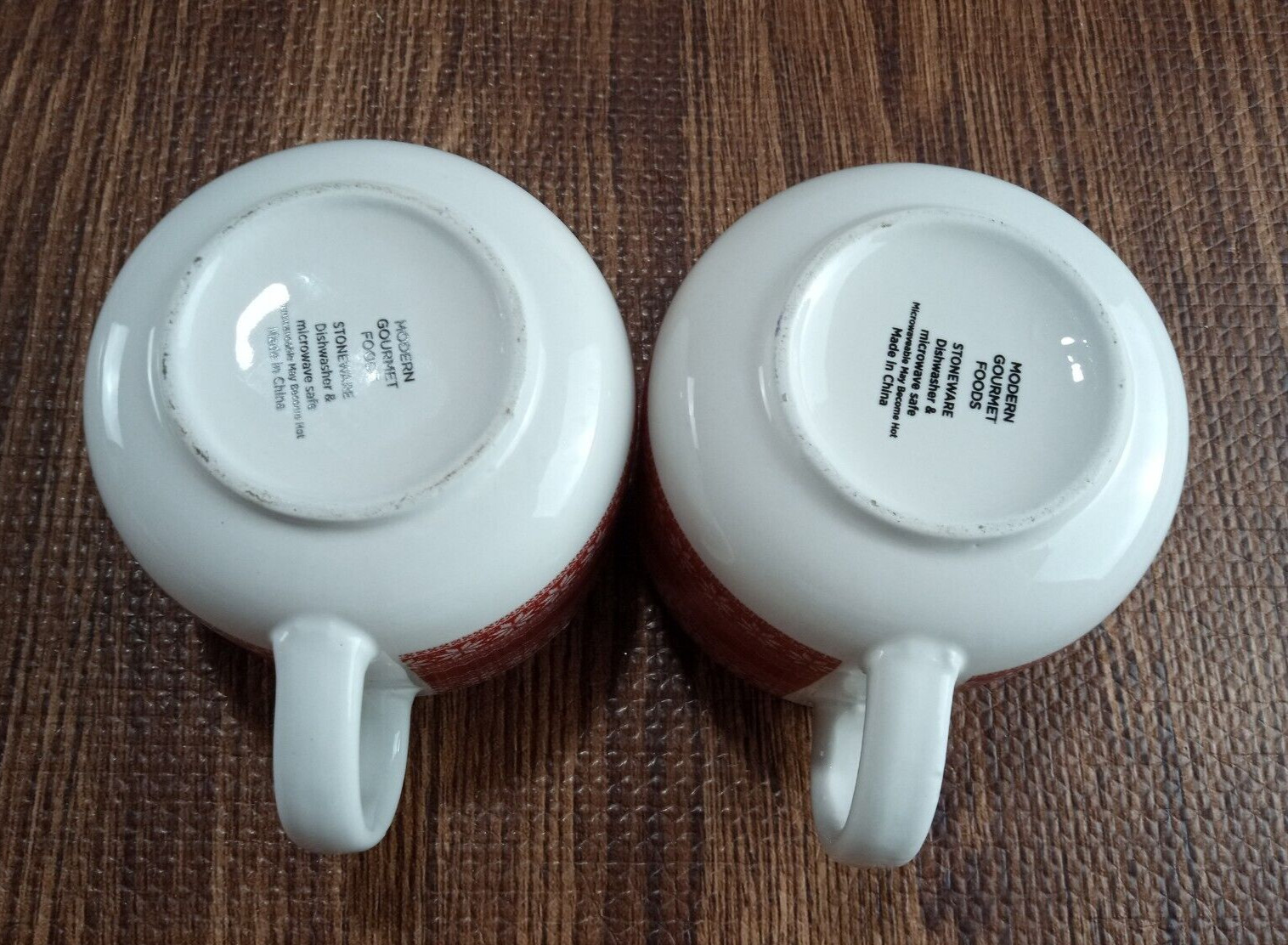 Modern Gourmet Foods Stoneware 24oz Snowflake Mug Set Of 2