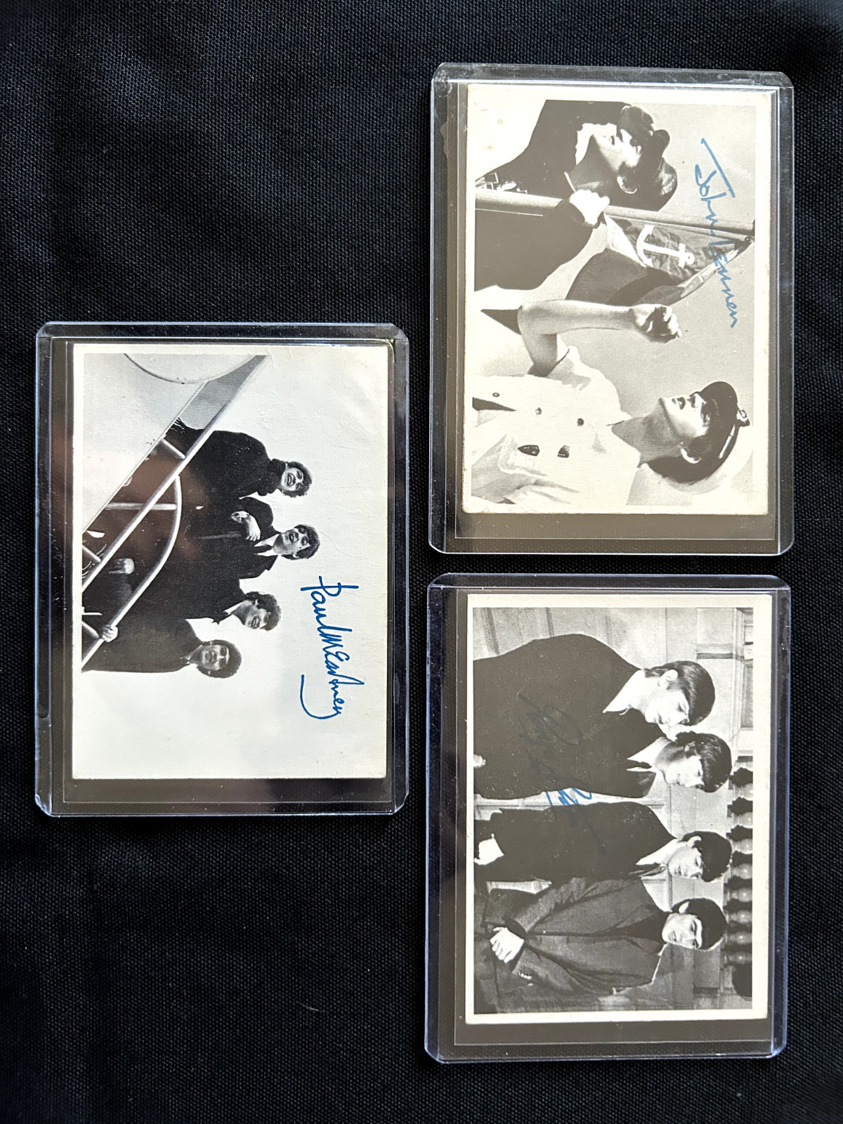 1964 Topps BEATLES B&W 2nd Series — 3 Card Lots—9 Lots Available—See Description