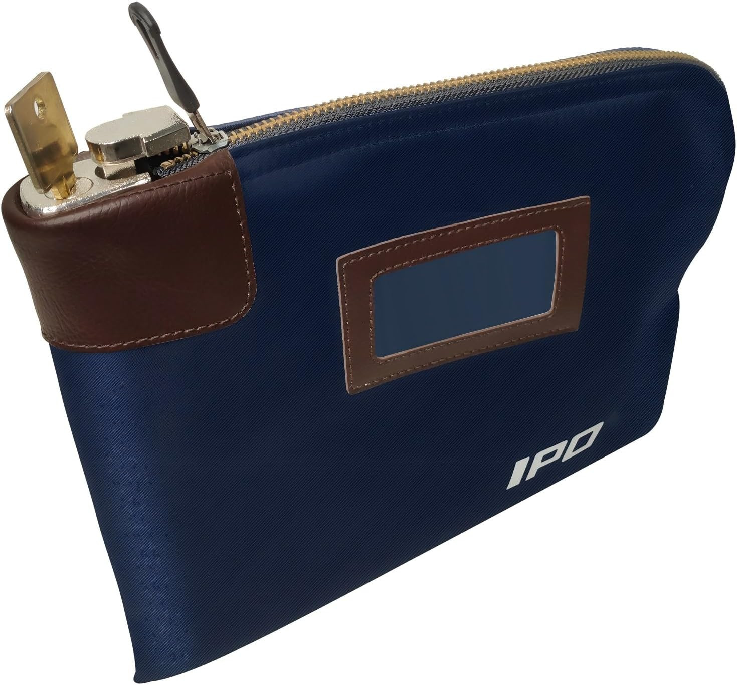Waterproof Cash Bag with Lock and 2 Keys, 11 X 8.6 Inches, Canvas Documents Bag,