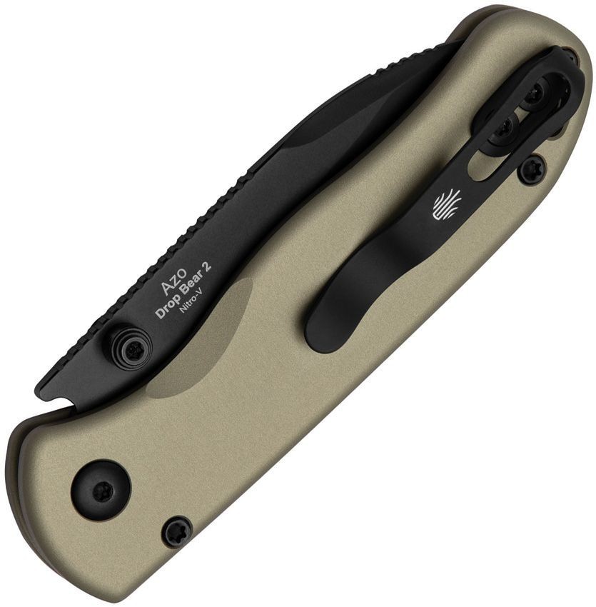 Kizer Cutlery Drop Bear 2 Folding Knife 3″ Nitro V Steel Blade Aluminum Handle