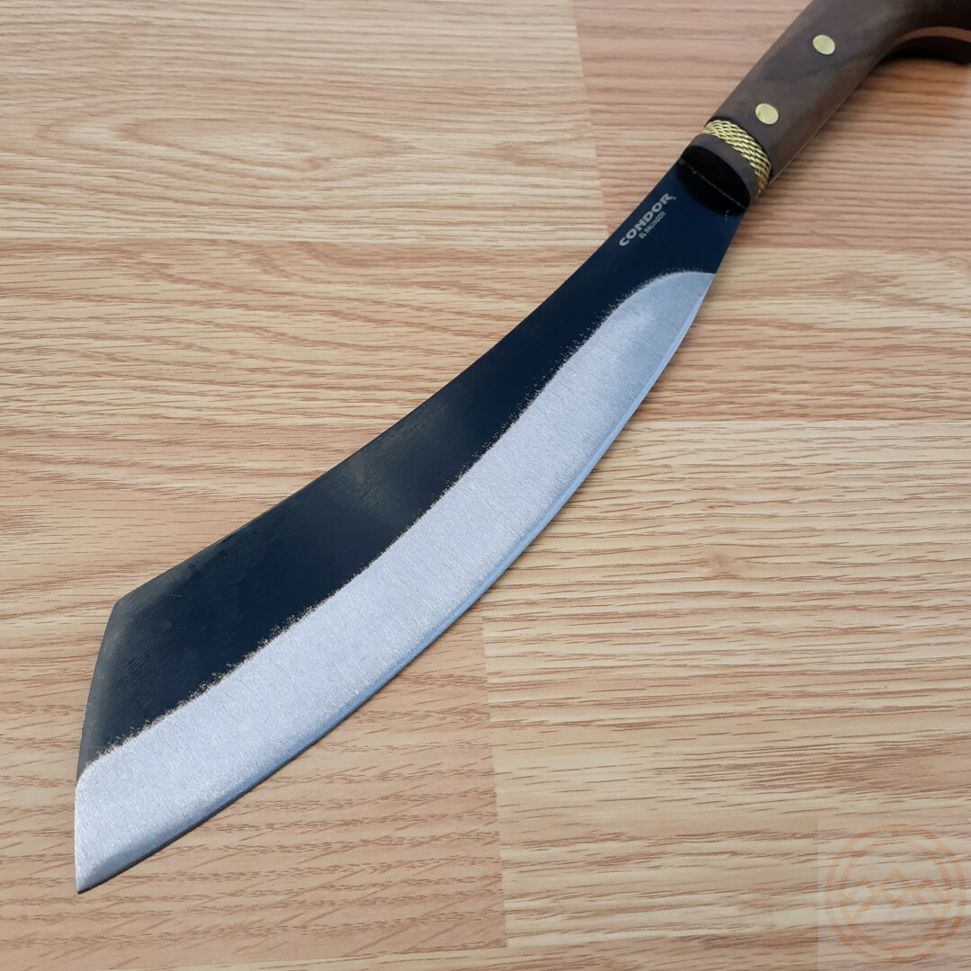 Condor Mini Machete Parang Fixed Knife 10.5″ 1075HC Steel Blade Walnut Handle