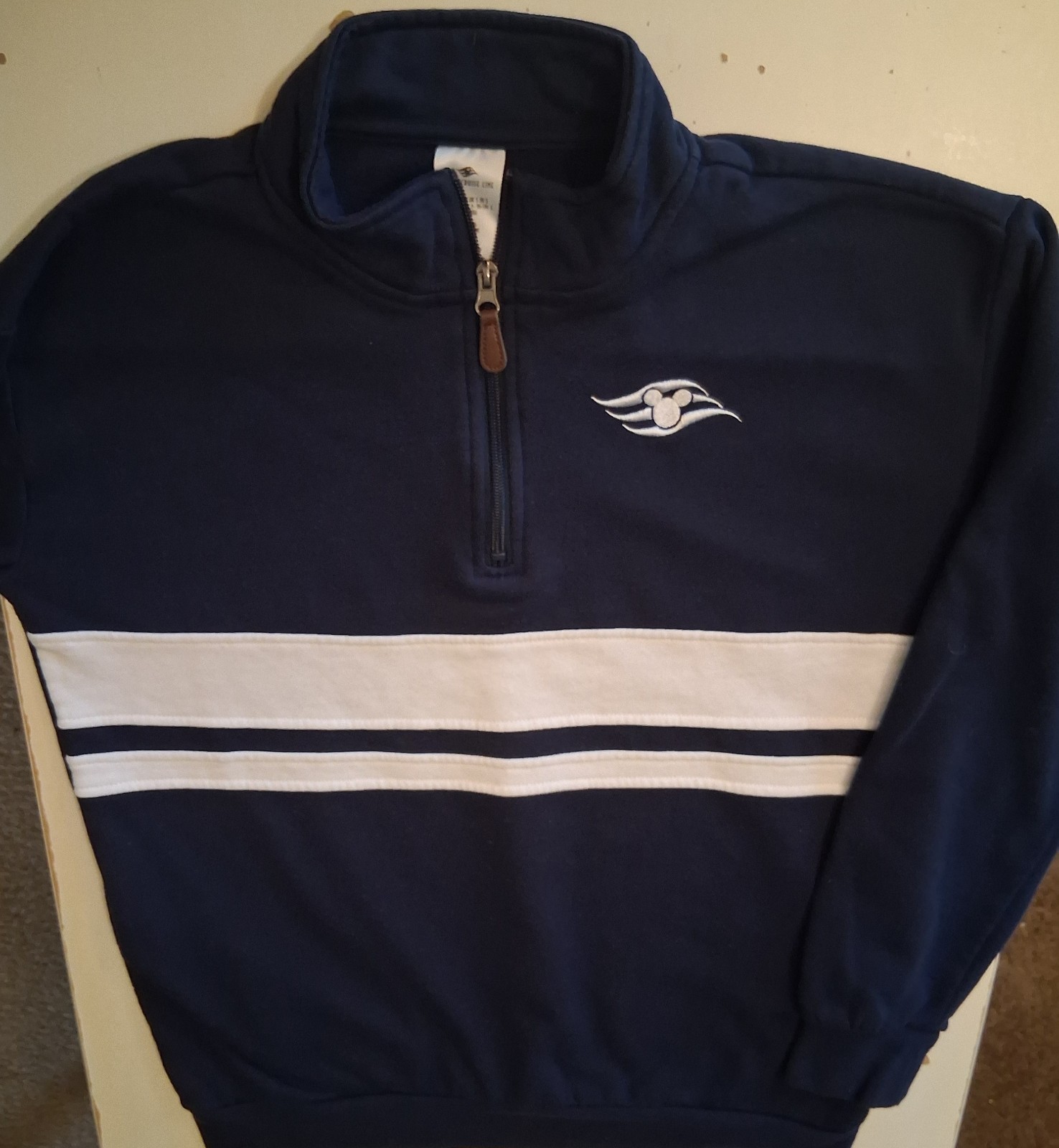 Disney Cruise Line Small Zip Pullover DCL Logo Sweatshirt