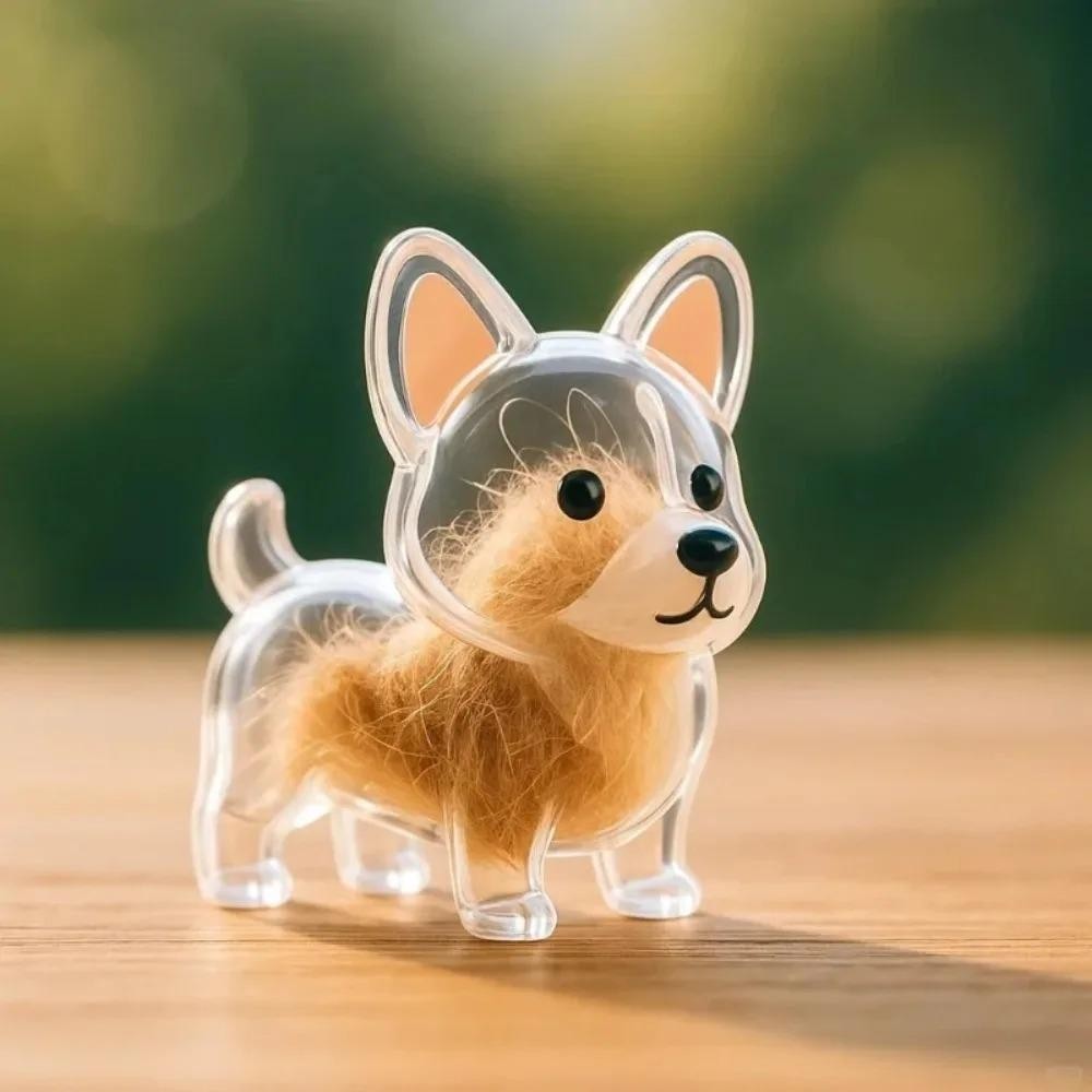 Dogs Hair Storage Pendant Cute Keychain Bag Pendant Couple Car Key Chains Gift