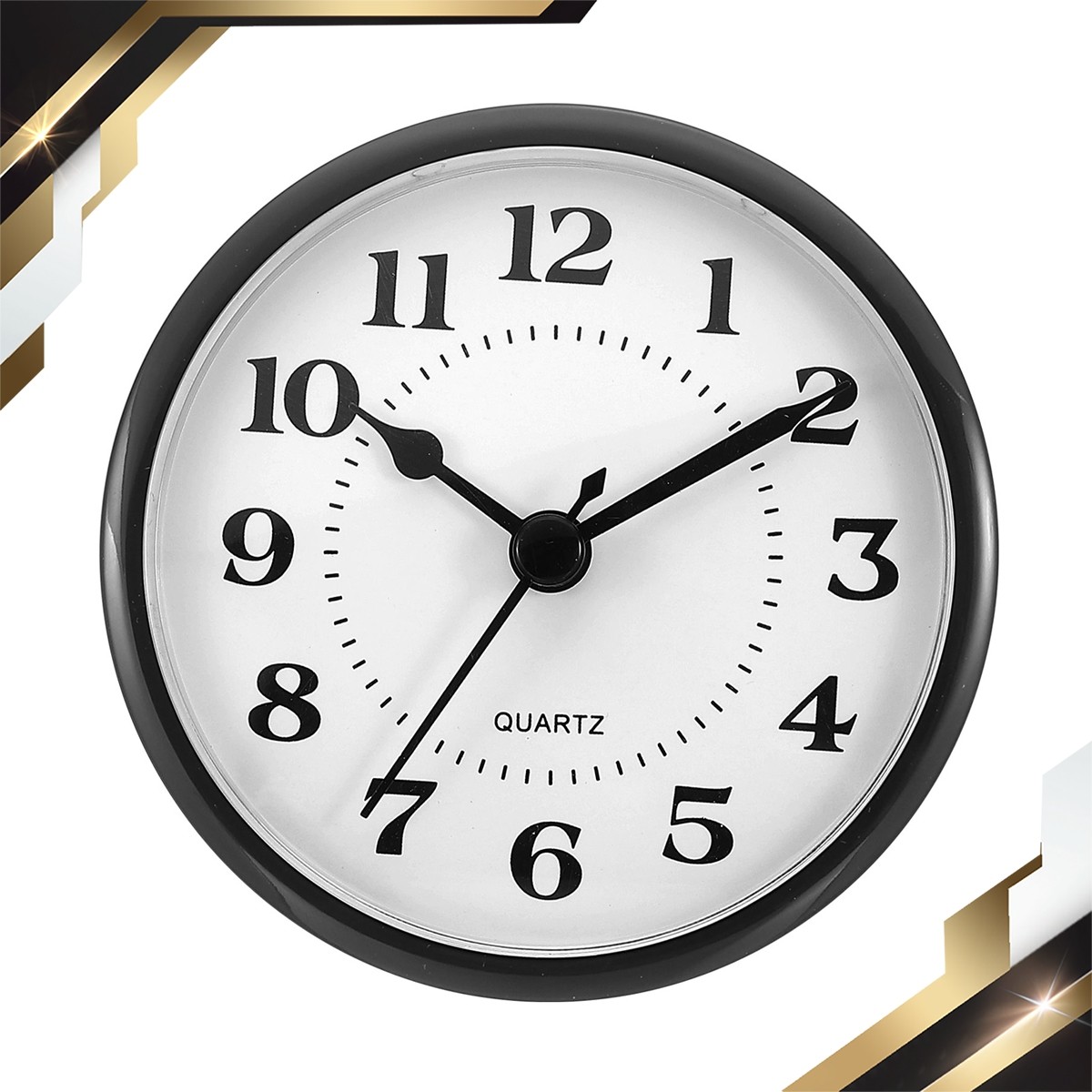 3.5″ 90mm Quartz Arabic Clock Insert Fit 78mm/3.1″ Black/White, Style 14