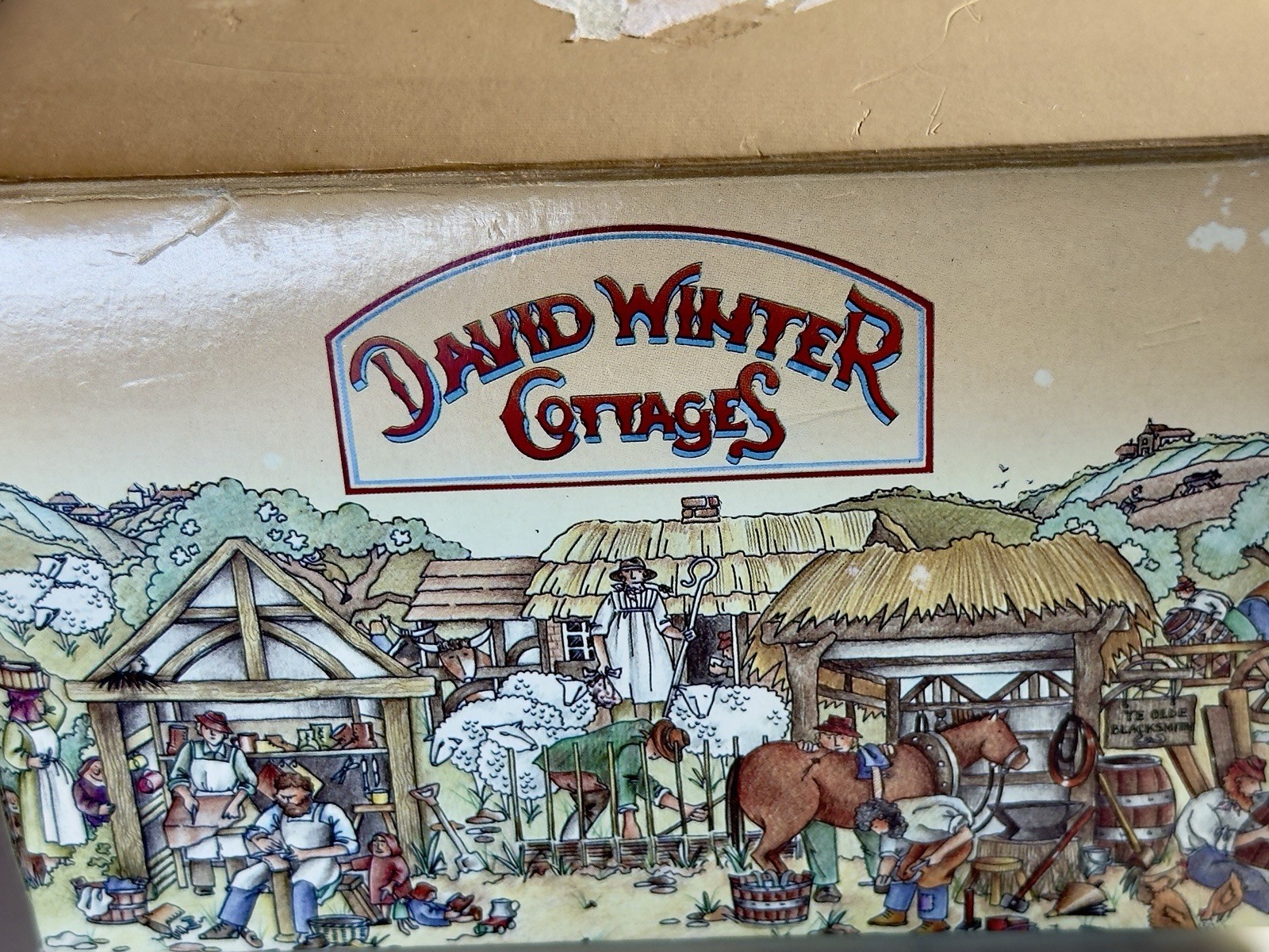 Vintage David Winter Cottages 1985 Craftsman Cottage w Box And COA