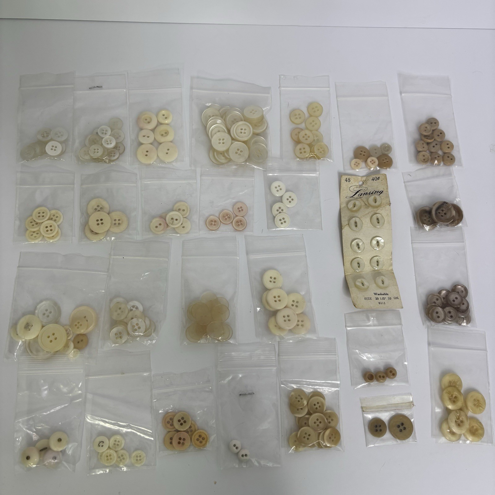 Vintage Mixed Buttons Great Assortment of Sizes And Colors