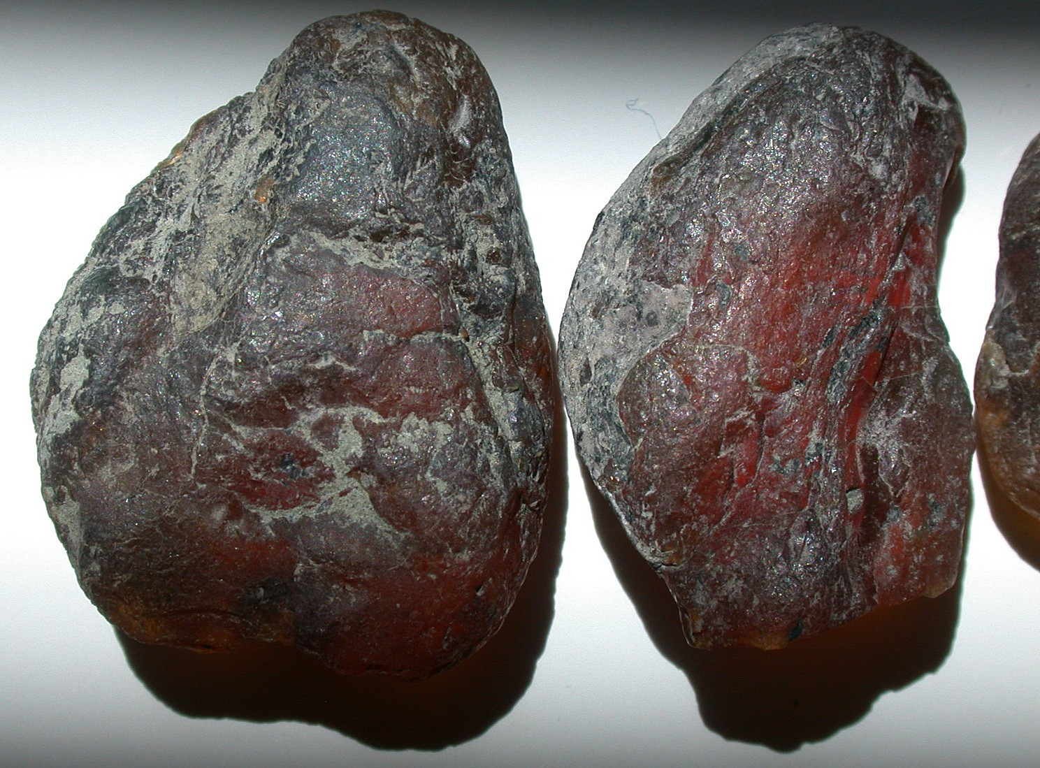 3 Large Rough Burmese Burmite Amber Fossil Stones Dinosaur Age Transparent 28 g