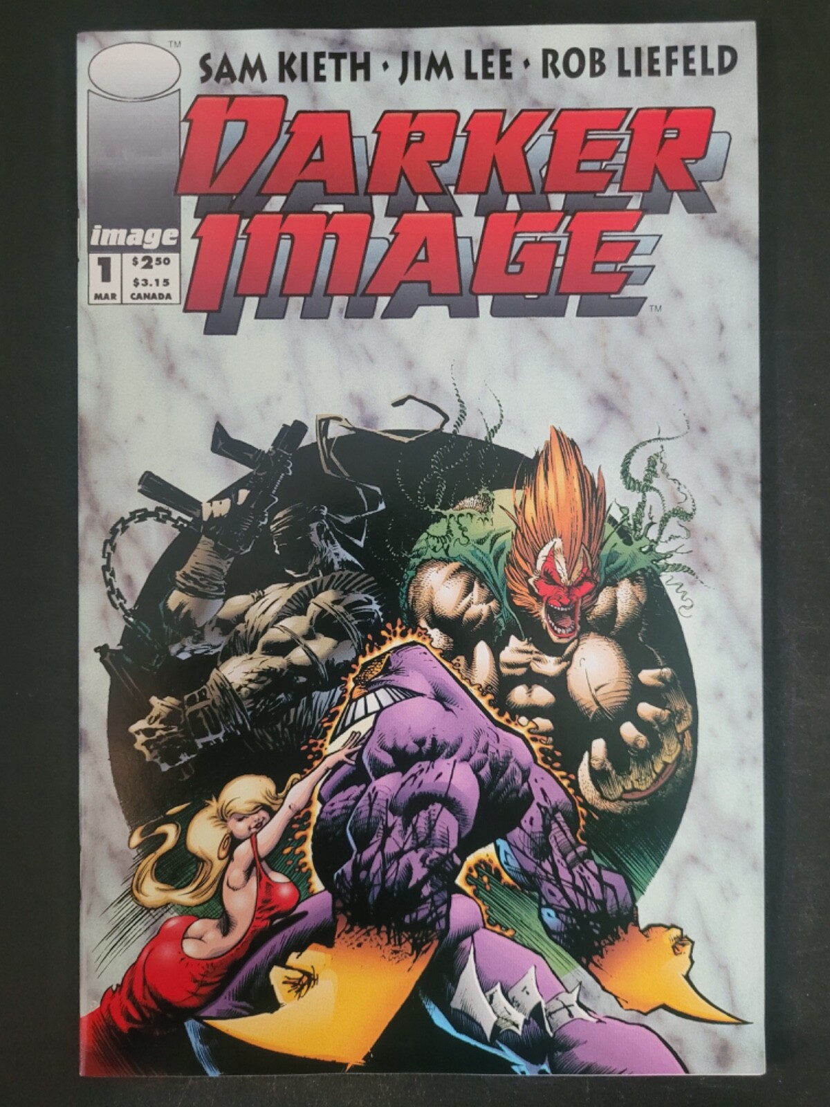 DARKER IMAGE #1 (1993) 1ST JIM LEE’S DEATHBLOW! 1ST APPEARANCE SAM KIETH’S MAXX!