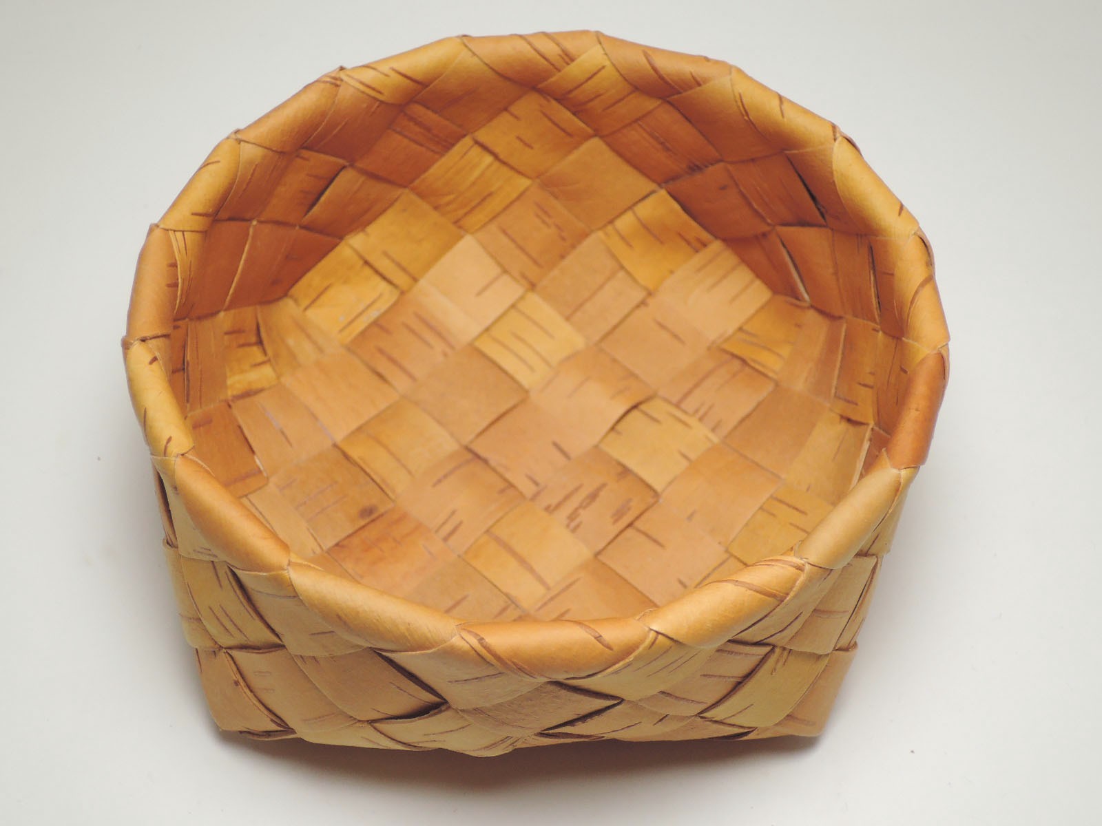 birch birk basket 15ｘ 14.5 cm 白樺 かご 白桦 篮 白樺 籃 자작나무 바구니