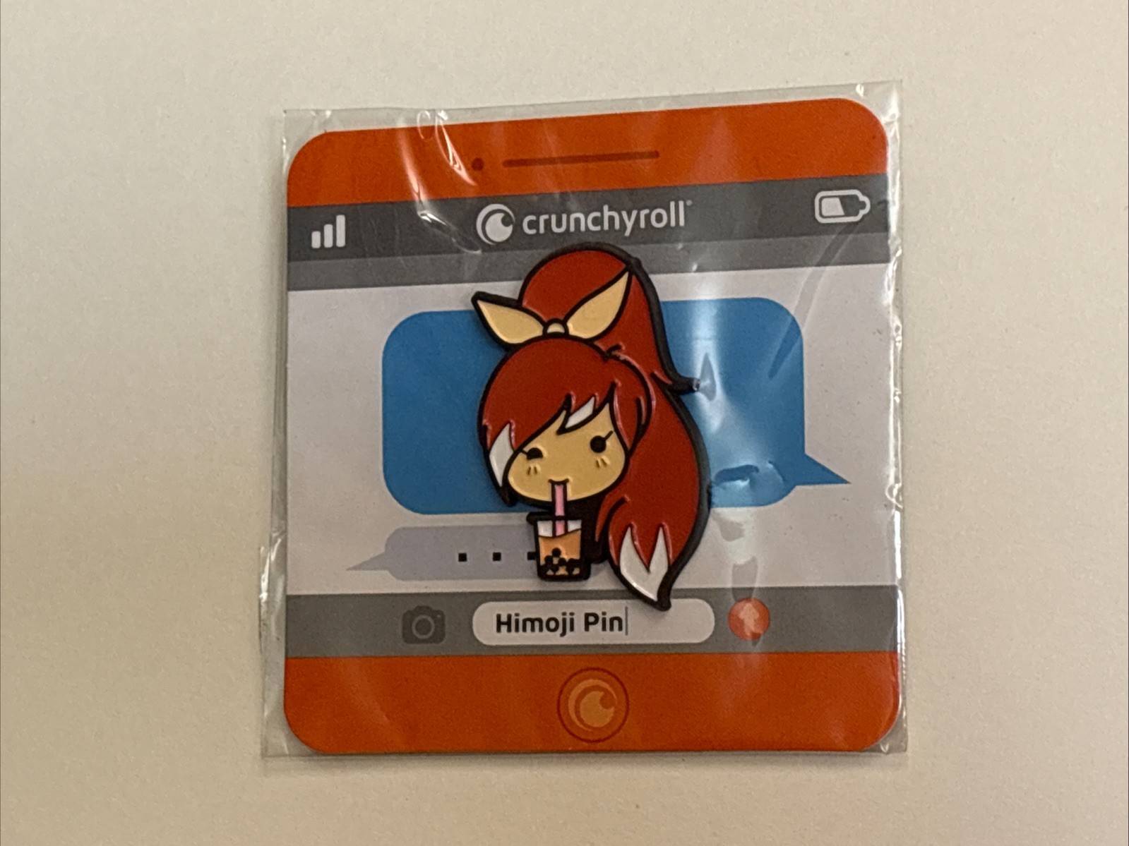 Lootcrate Crunchyroll HIme Himoji Bubble Tea Collectible Pin New