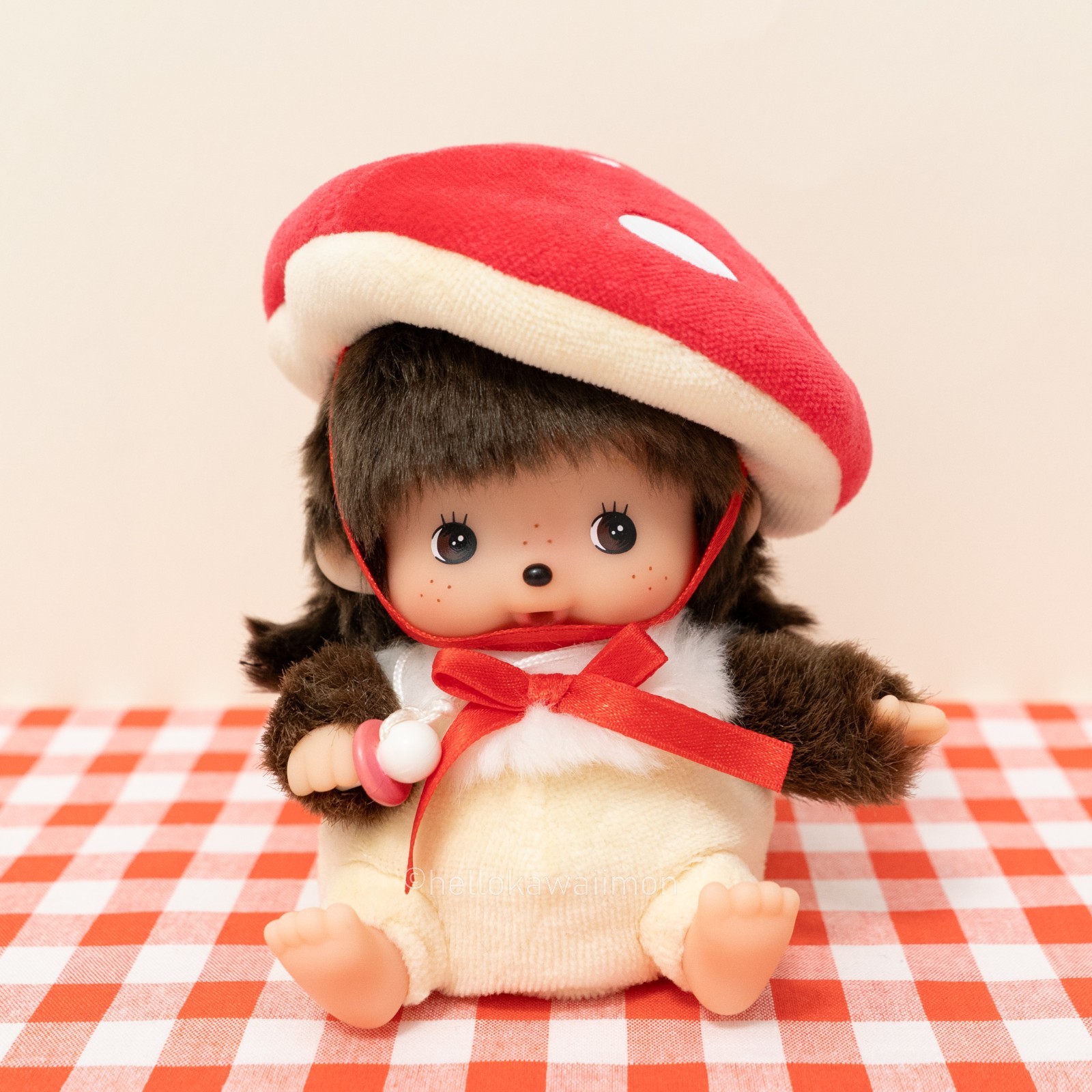 Mushroom Bebichhichi Baby Monchhichi Plush Doll Sekiguchi
